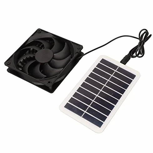 Solarny Wentylator Wyciągowy, 15 W, Panel Słoneczny, do Domu dla Zwierząt, Kamperów, Użytek Zewnętrzny