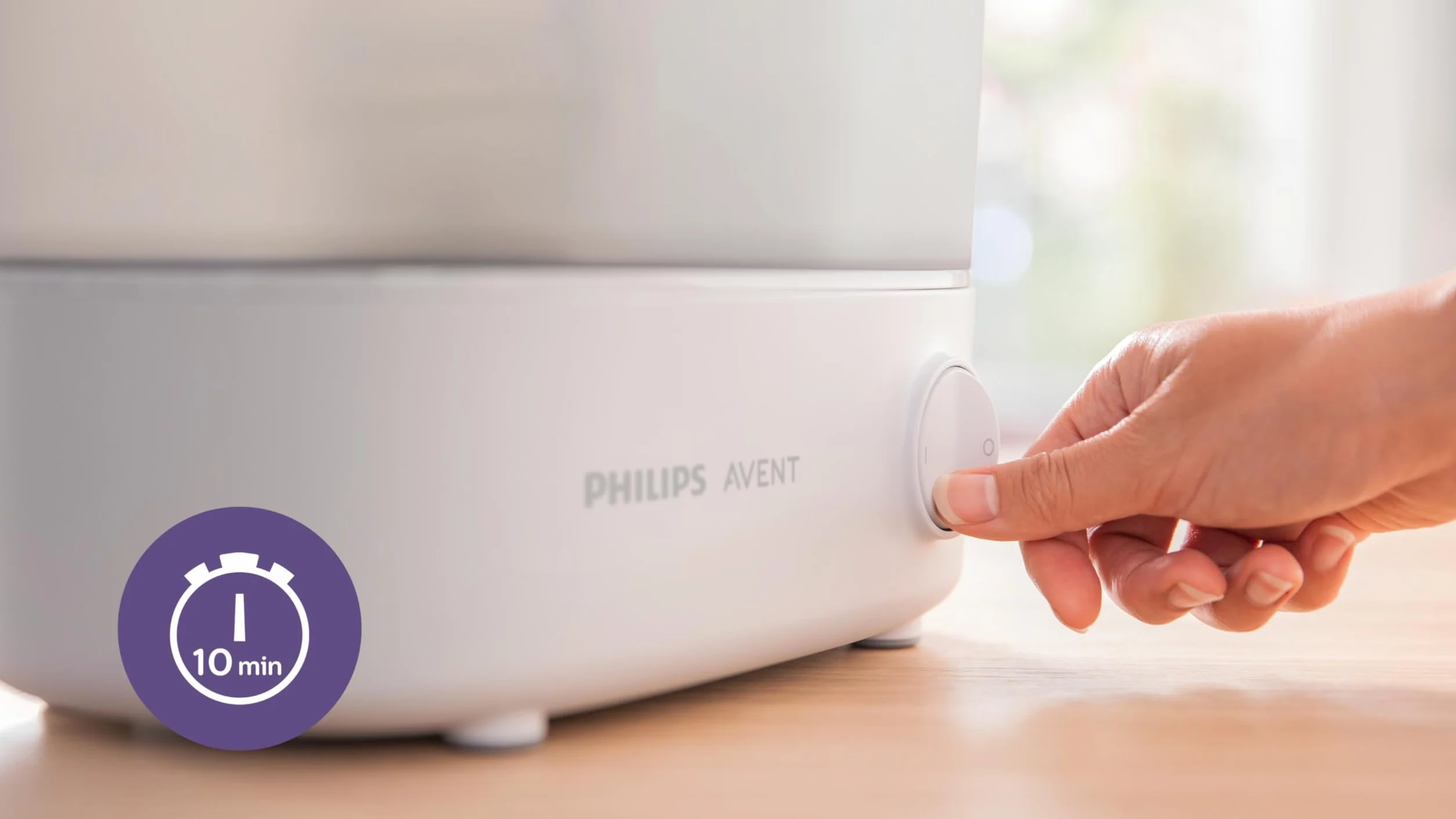Philips Avent SCF291/00 Elektryczny Sterylizator Parowy na Maks. 6 Butelek dla Niemowląt Przyssawka i Akcesoria, Biały