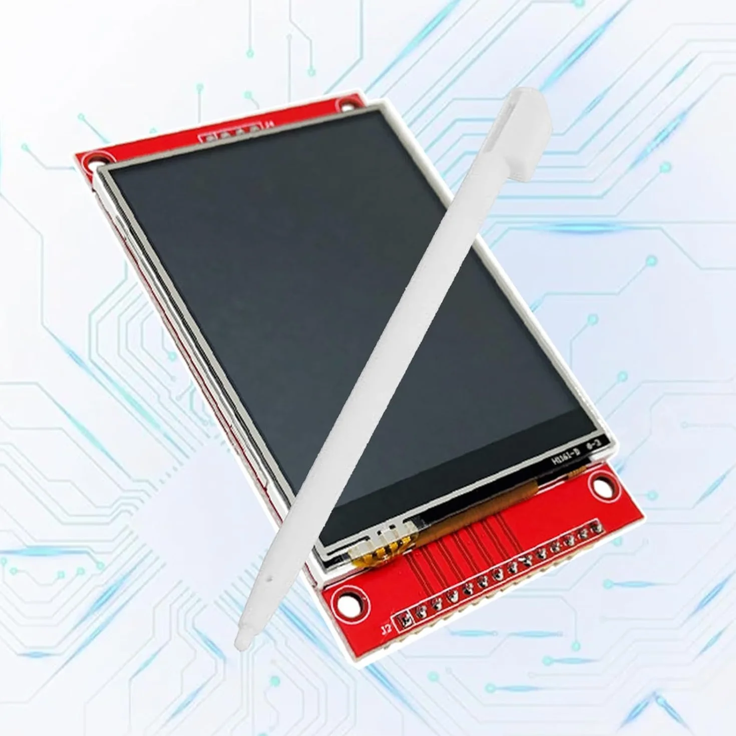 1 szt. 2,8-calowy 4-przewodowy SPI złącze szeregowe TFT LCD wyświetlacz moduł ILI9341 napędza z ekranem dotykowym LCD 240 x 320,5 V/3,3 V, z ciągłym rysikiem dotykowym (2,8 cala)