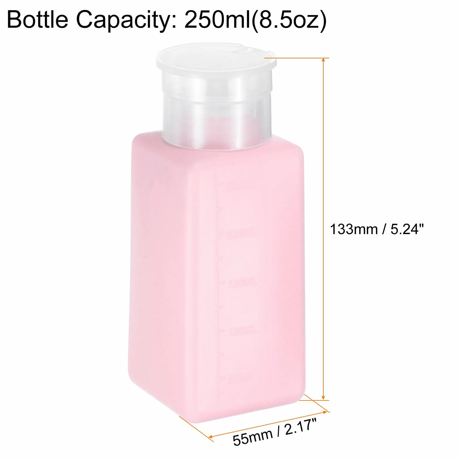 QUARKZMAN 3 dozowniki alkoholu 250 ml ESD bezpieczny dozownik płynu zapobiegający rozpryskiwaniu pompa z pokrywką