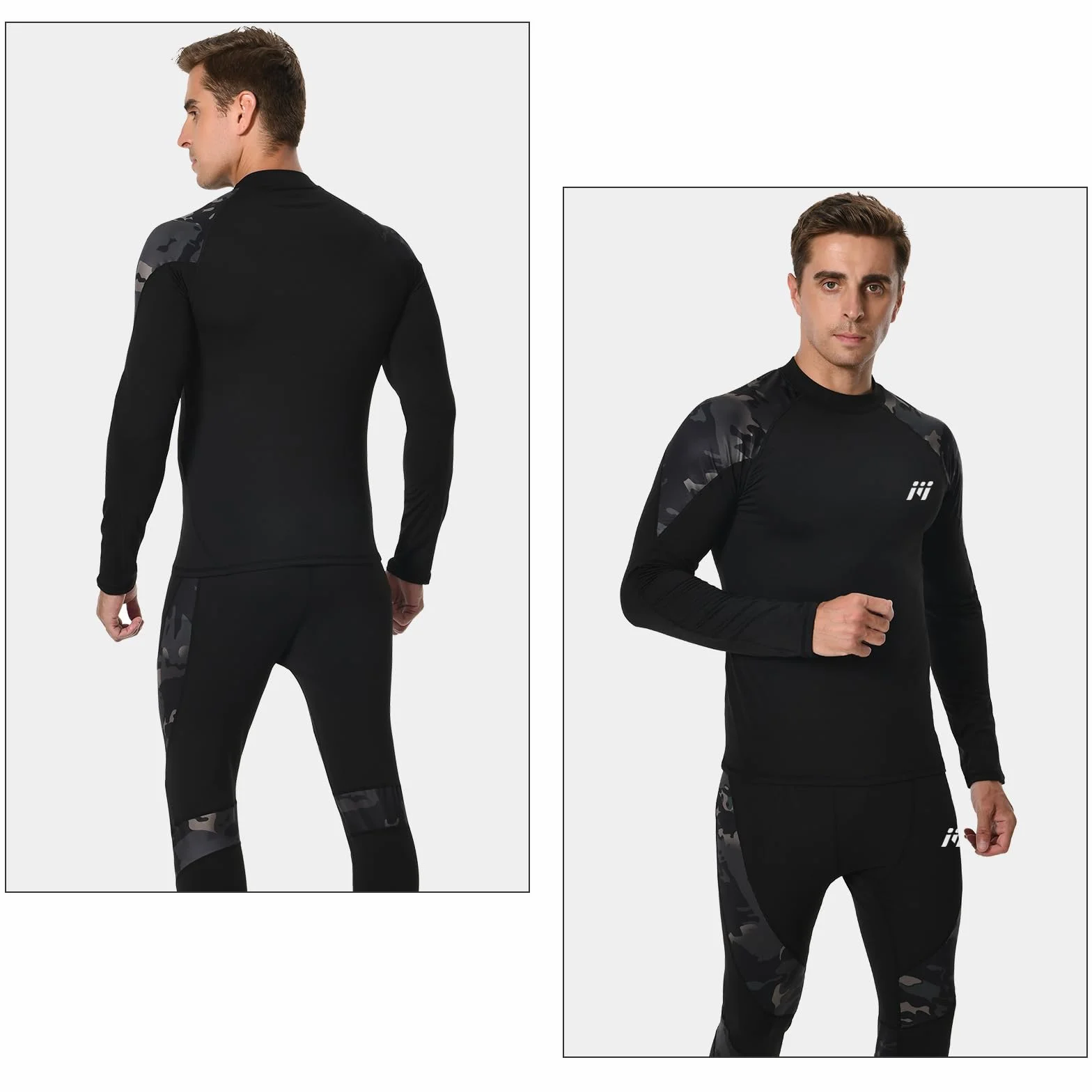MEETWEE Zestawy termiczne męskie Mężczyźni Men Thermal Underwear Set (1 w zestawie)