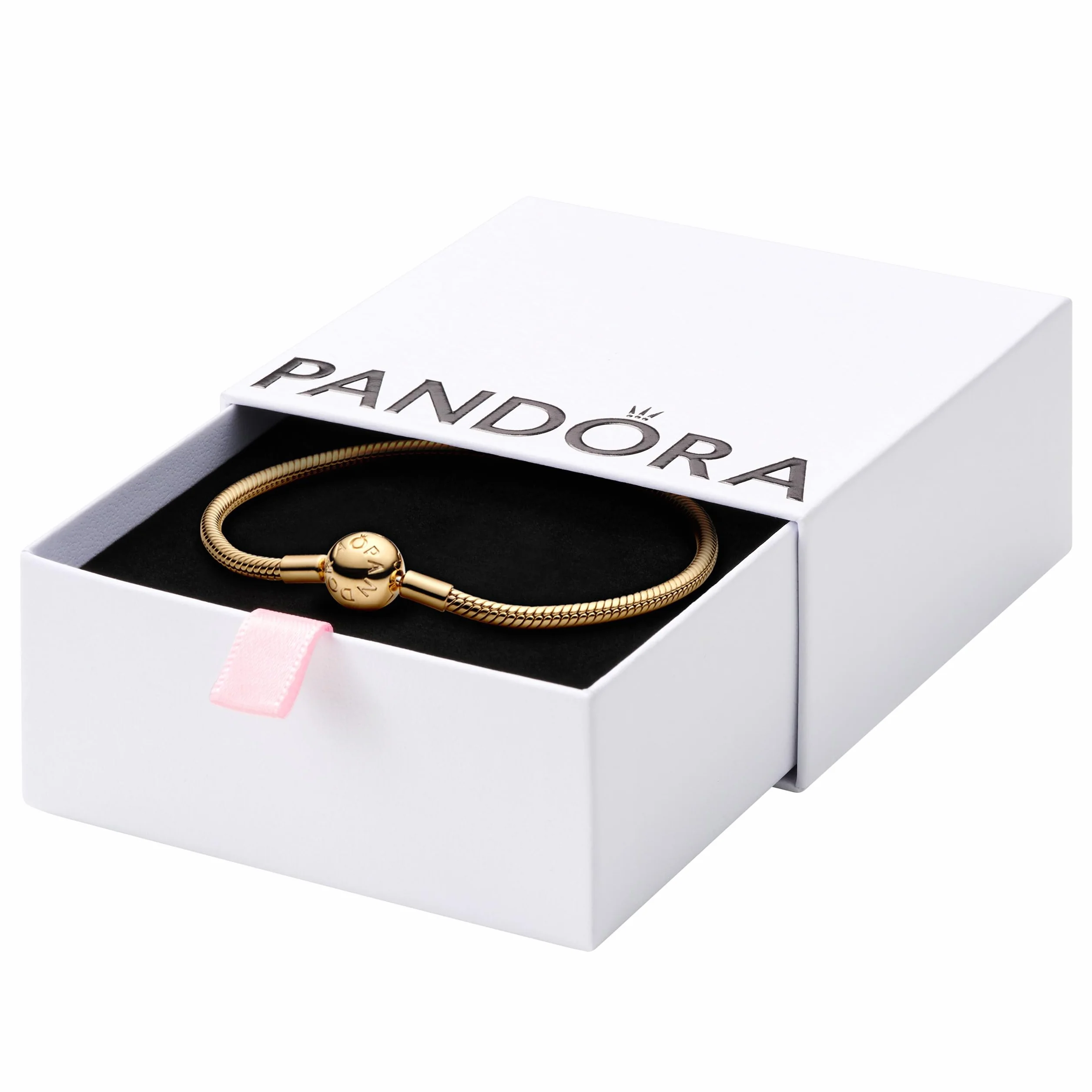 Pandora Moments Bransoletka Żmijka Pozłacana 18K Złoto