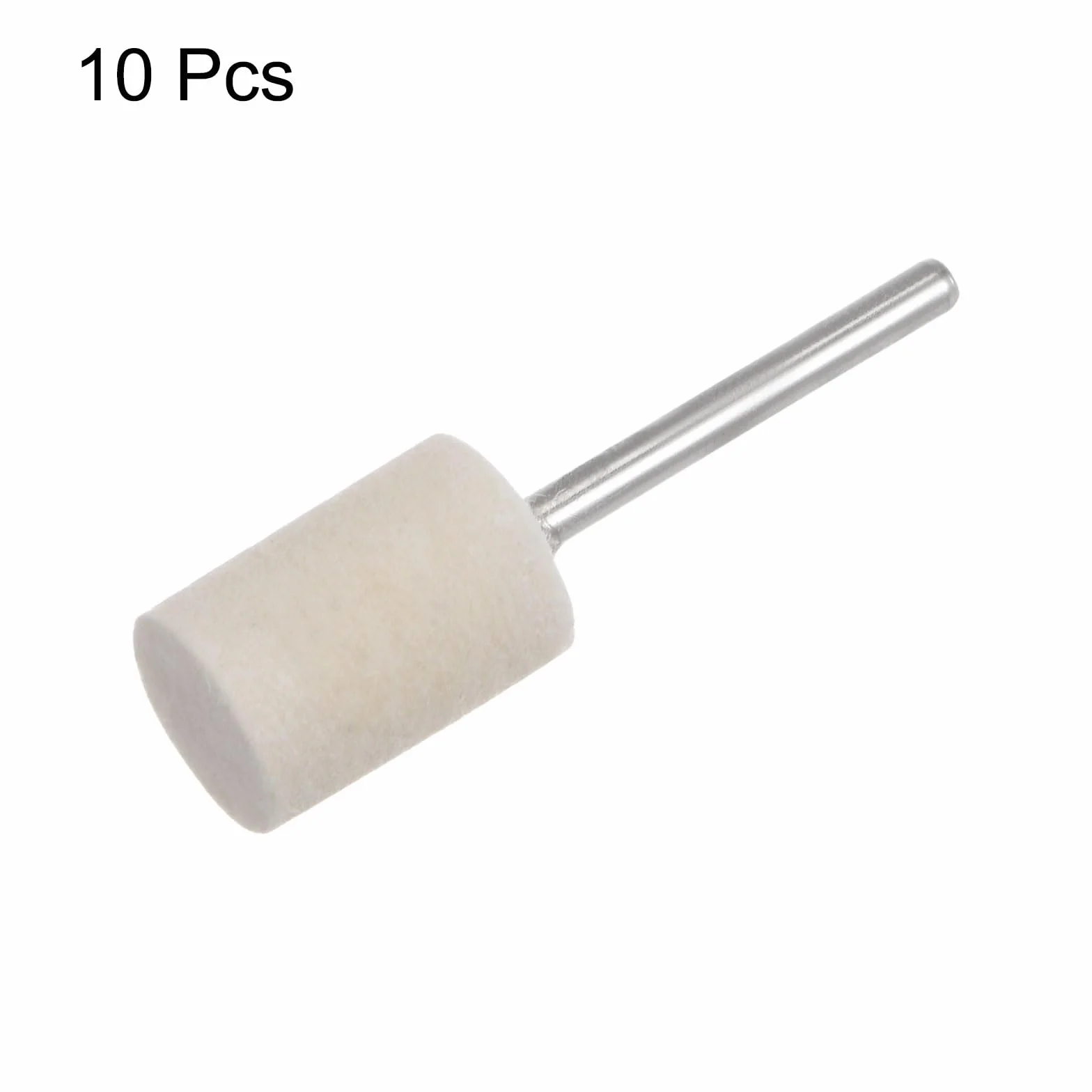 QUARKZMAN 10 sztuk filcu wełnianego punkty montażowe 12 mm głowica 1/8 cala trzpień cylindryczny bity polerskie Burrs filcowe koło polerskie do narzędzi tokarskich