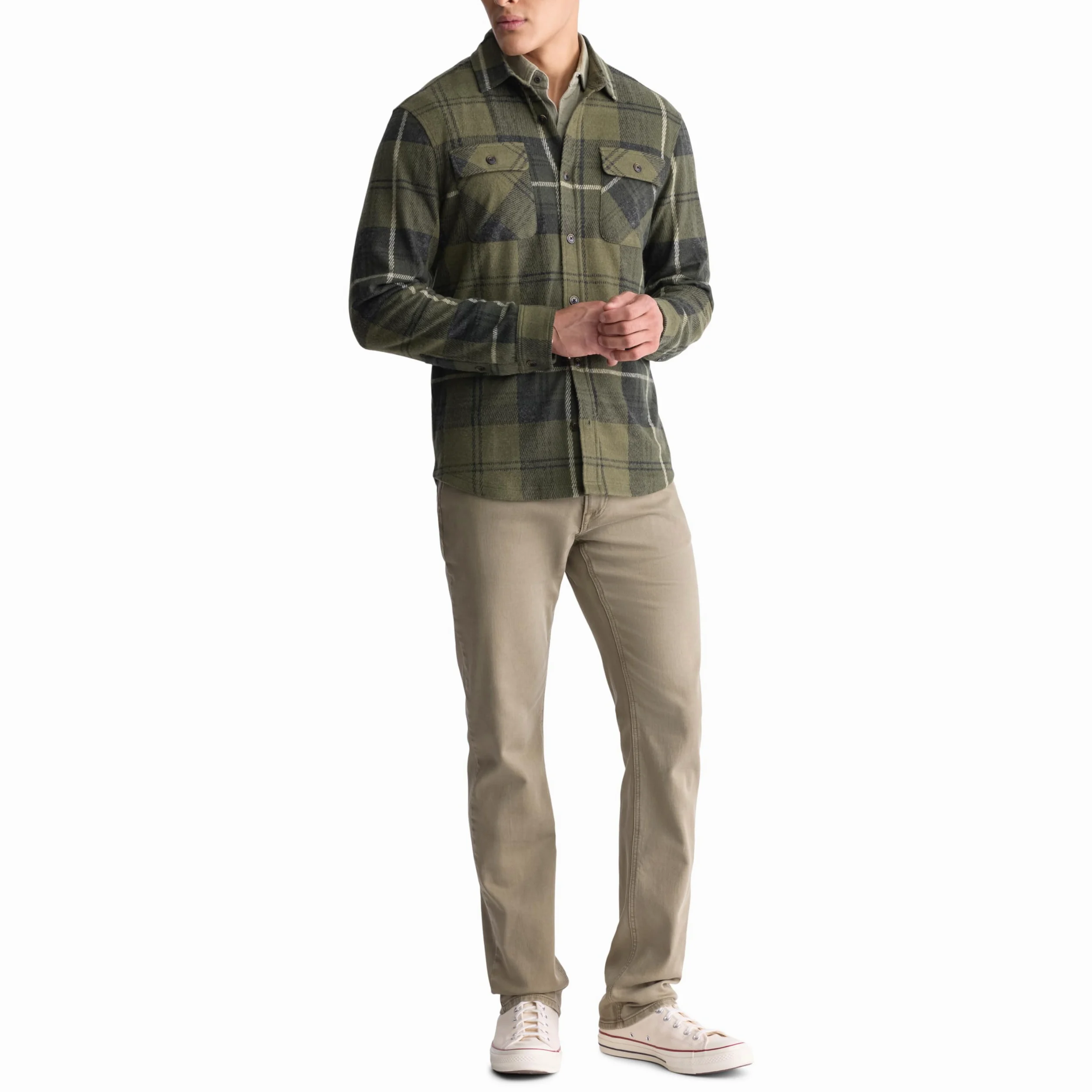 Buffalo David Bitton Koszula z długim rękawem z zapięciem na guziki Mężczyźni Long Sleeve Button Down Blanket Shirt