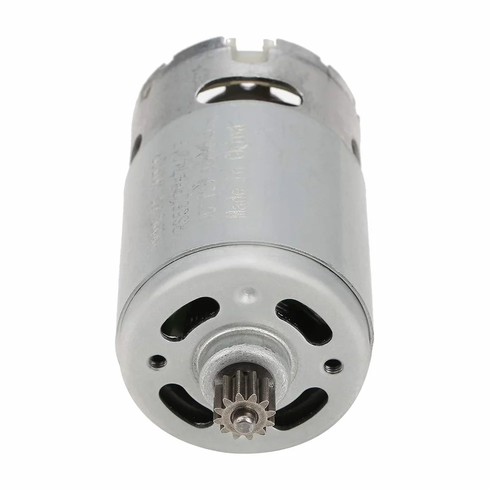 Silnik DC 90W Dwubiegowy do Wiertarki Elektrycznej i Wentylatorów 12V 16,8V 25V Przekładnia 12-Zębowa Silnik Uniwersalny Silnik do Narzędzi Elektrycznych Silnik Przemysłowy