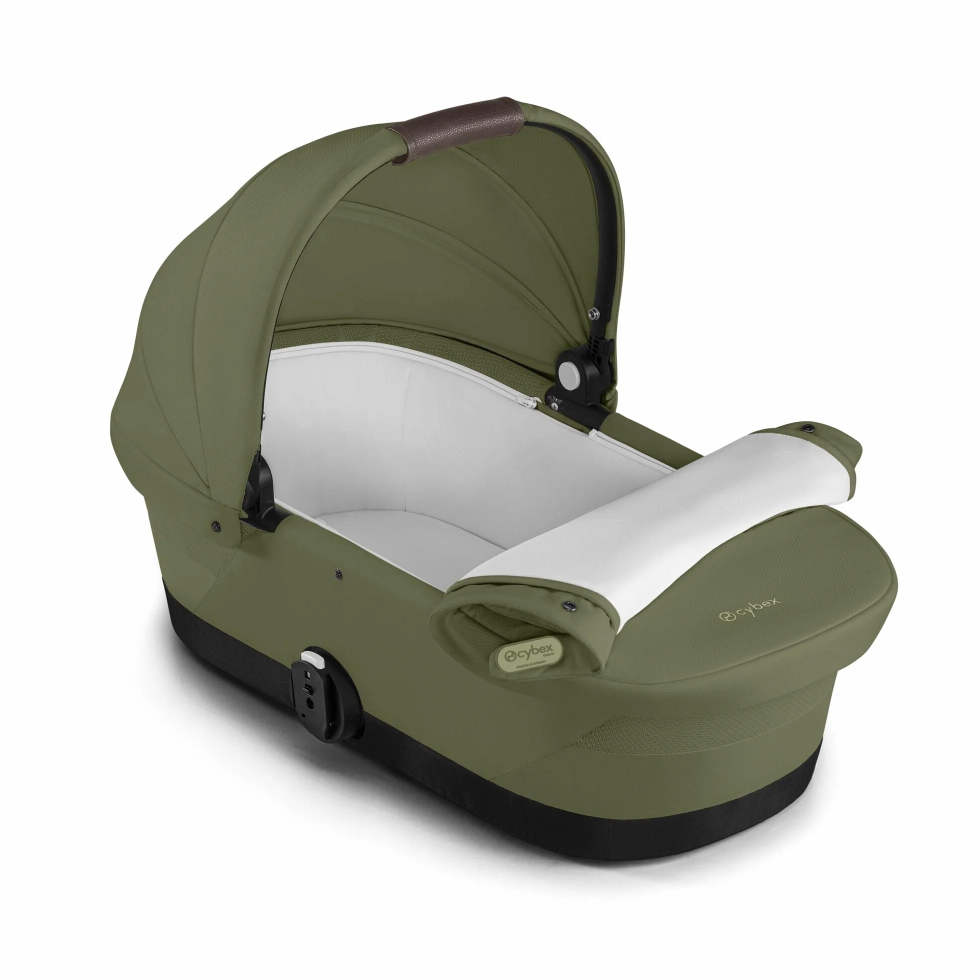 CYBEX Gold Gondola do łóżeczka GAZELLE S, Od urodzenia do ok. 6 miesięcy (max. 9 kg), Dla CYBEX Gazelle S i e-Gazelle S, Moss Green