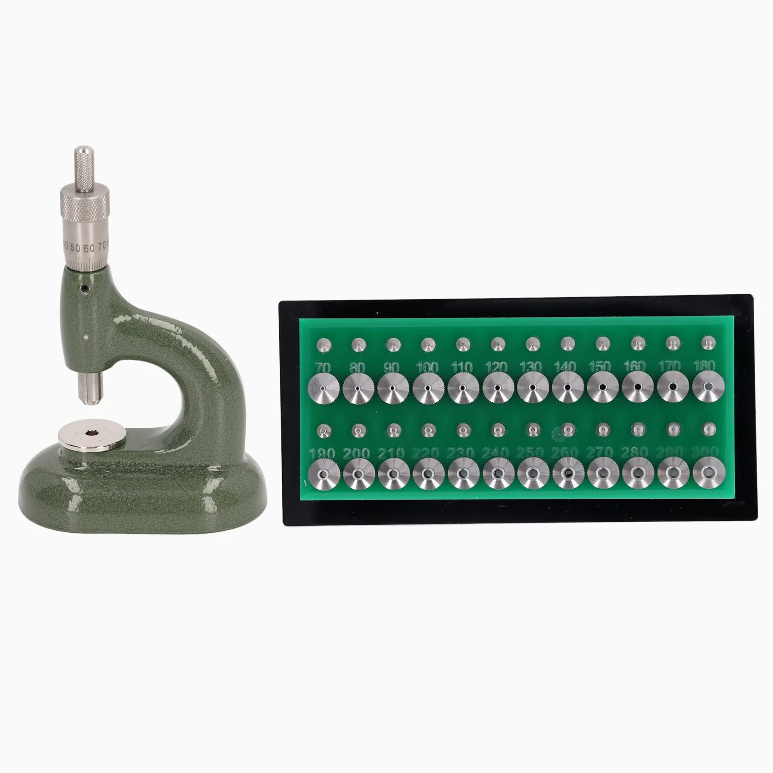 Yosoo Health Gear Zestaw Narzędzi do Naprawy Zegarków, Aluminiowy Stop do Zamykania Dekielków Zegarków z 48 Matrycami, Narzędzie Jubilerskie dla Zegarmistrzów