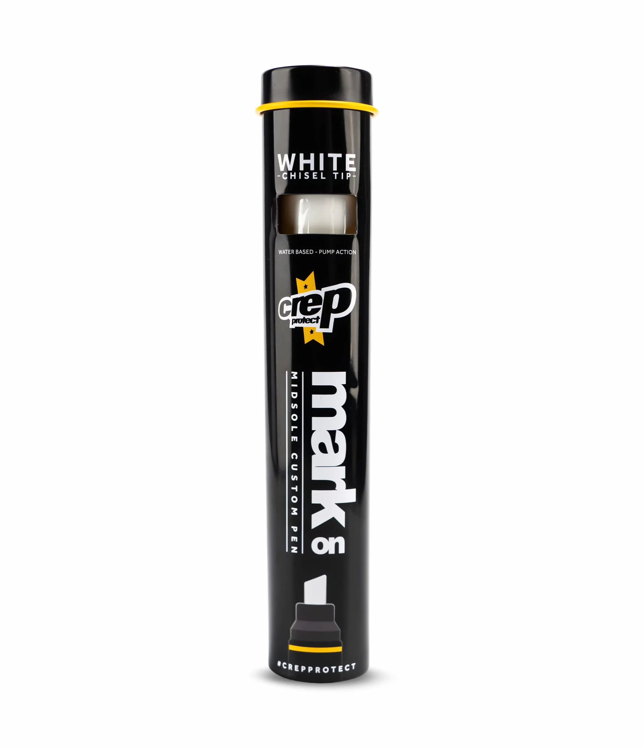 Crep Protect Sneaker Mark-On Pen - Odnawiaj i spersonalizuj podeszwy środkowe butów za pomocą precyzyjnej ściętej końcówki 8 mm - Sneaker Care (białe)