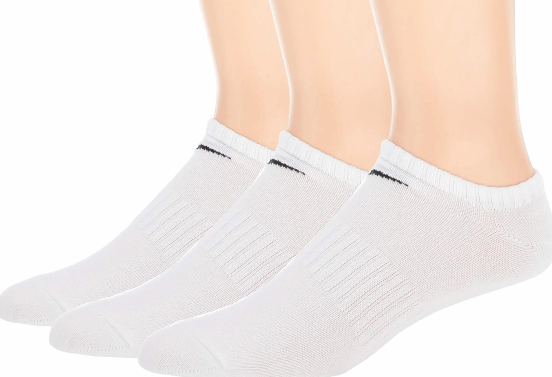 Nike Mężczyźni Value No Show Skarpety, Biały, M