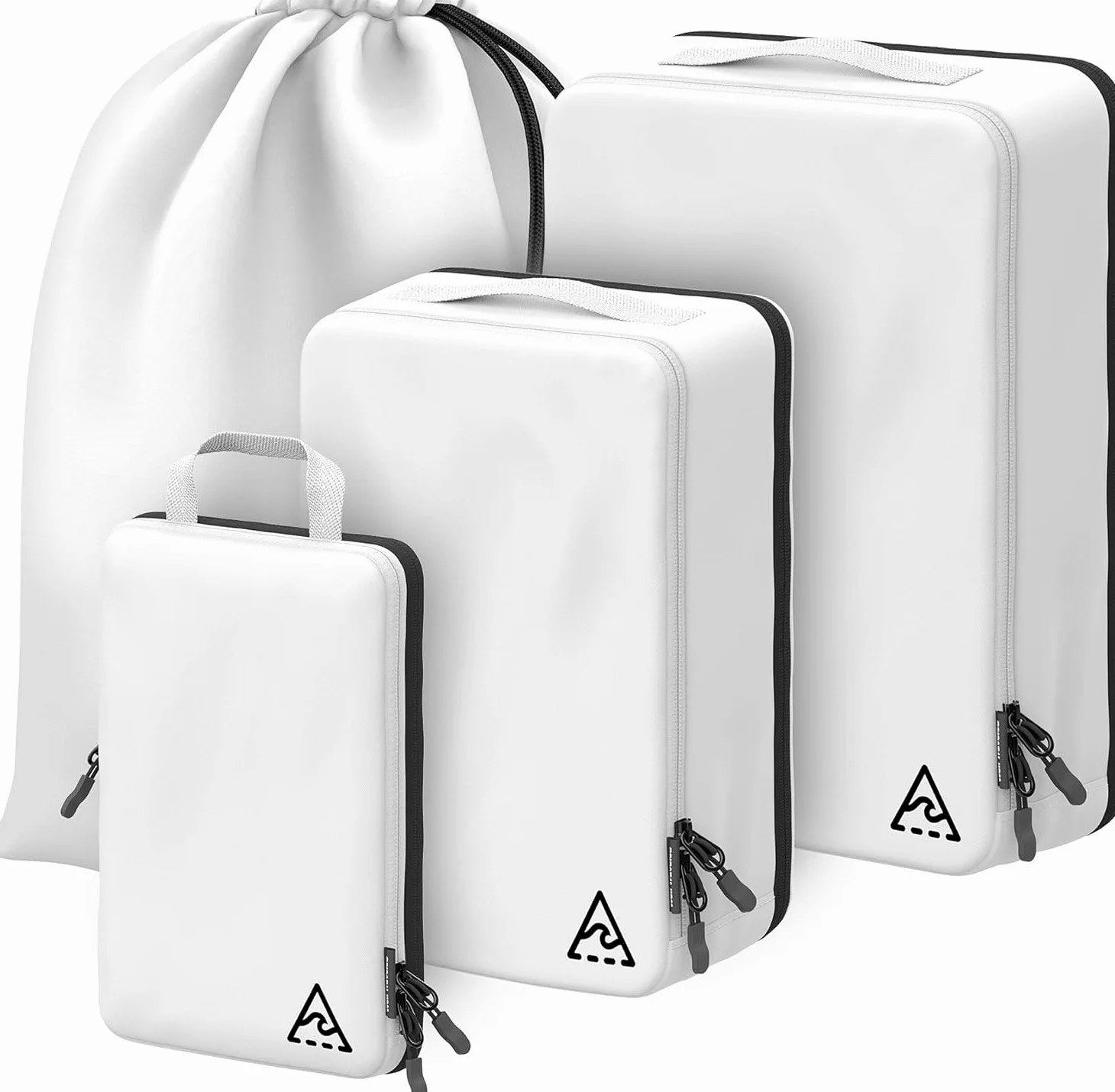 4-Piece Deluxe Compression Packing Cubes Travel - Maximize Space In Luggage With Double Capacity Design, Luxury Compressible Packing Cubes For Travel, Large, Small, & Medium Set
