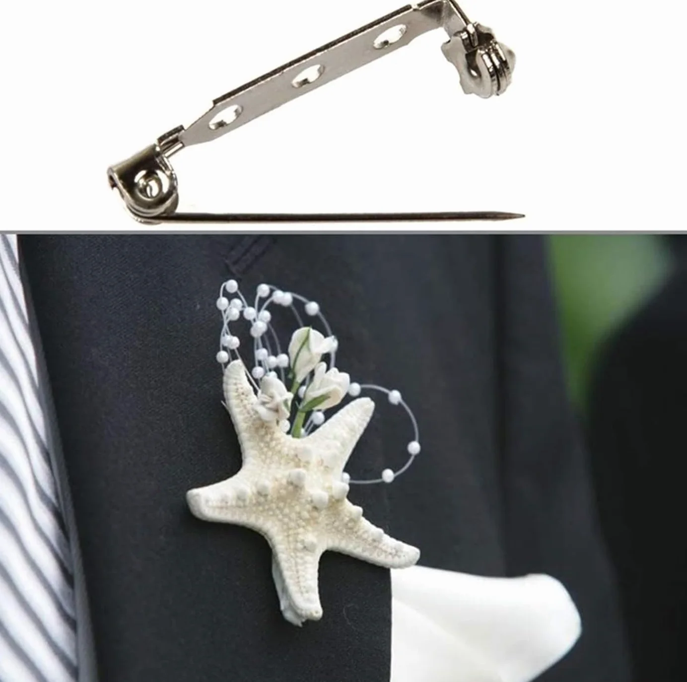 200 sztuk broszki Pin Backs klamra ustalenia szycia | DIY Biżuteria Pin Backs Z Powlekanym Ze Stali Nierdzewnej Wykończeniem Dla Bezpiecznego Zamka