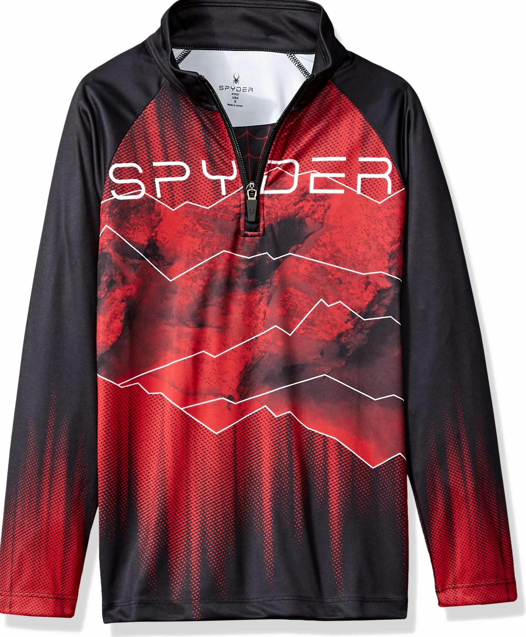 Spyder koszule sportowe Chłopcy Spyder Boys' Limitless Rising Half Zip T-neck