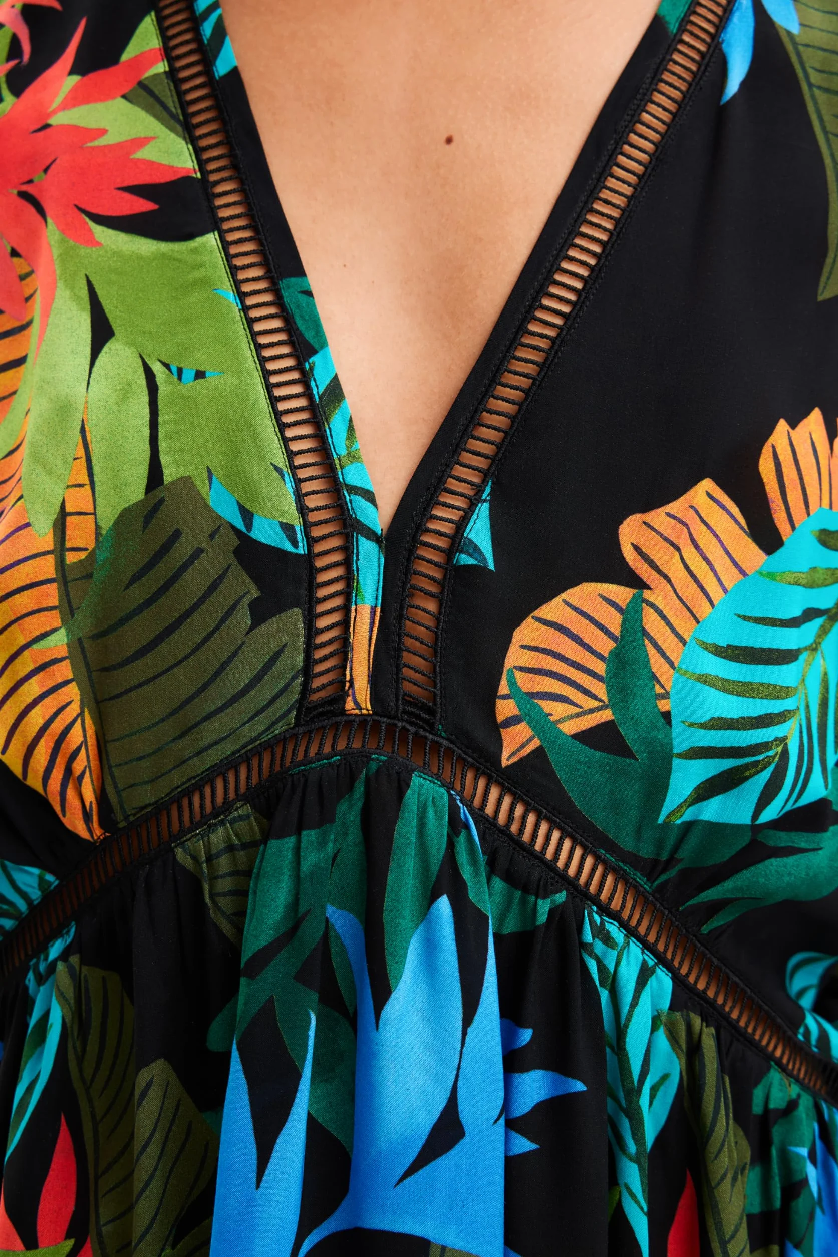 Desigual Bikini Top Kobiety Swim_top Tropical Party