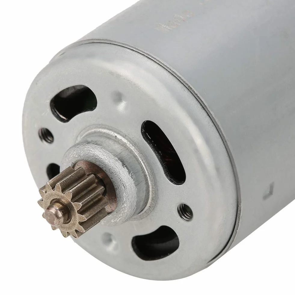 Silnik DC 90W Dwubiegowy do Wiertarki Elektrycznej i Wentylatorów 12V 16,8V 25V Przekładnia 12-Zębowa Silnik Uniwersalny Silnik do Narzędzi Elektrycznych Silnik Przemysłowy