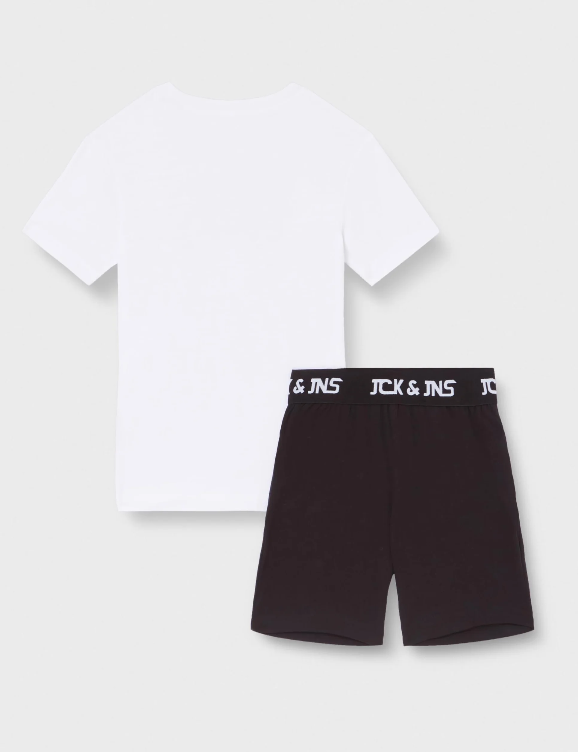 JACK&JONES JUNIOR Koszulka Chłopcy Jacoliver SS Tee And Shorts Set Jnr
