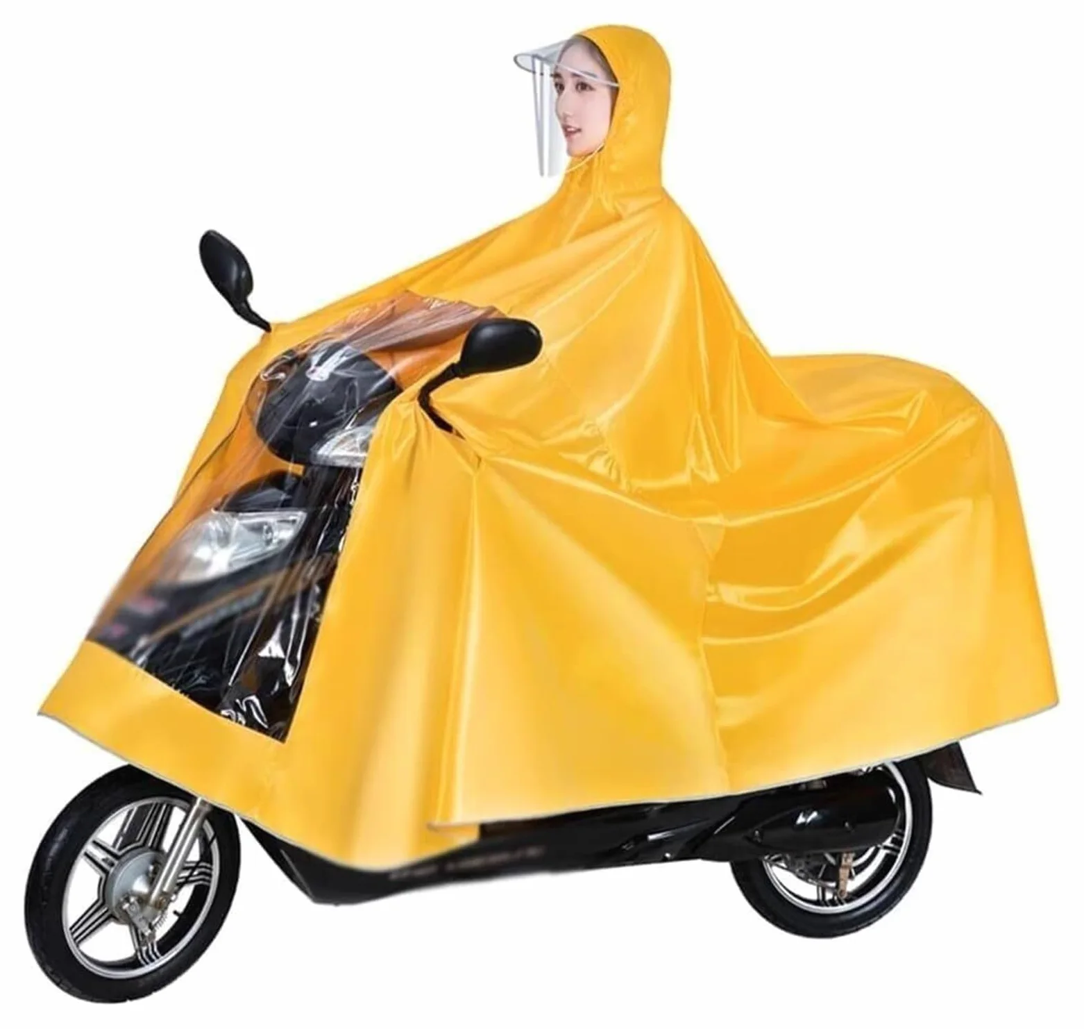 Waterproof Rain Poncho Cycling Poncho, Poncza, motocyklowe wydłużone poncho Motocyklowa odzież przeciwdeszczowa nie ma lustrzanych szczelin Gniazda Motocyklowa duża osłona przeciwdeszczowa Peleryna do