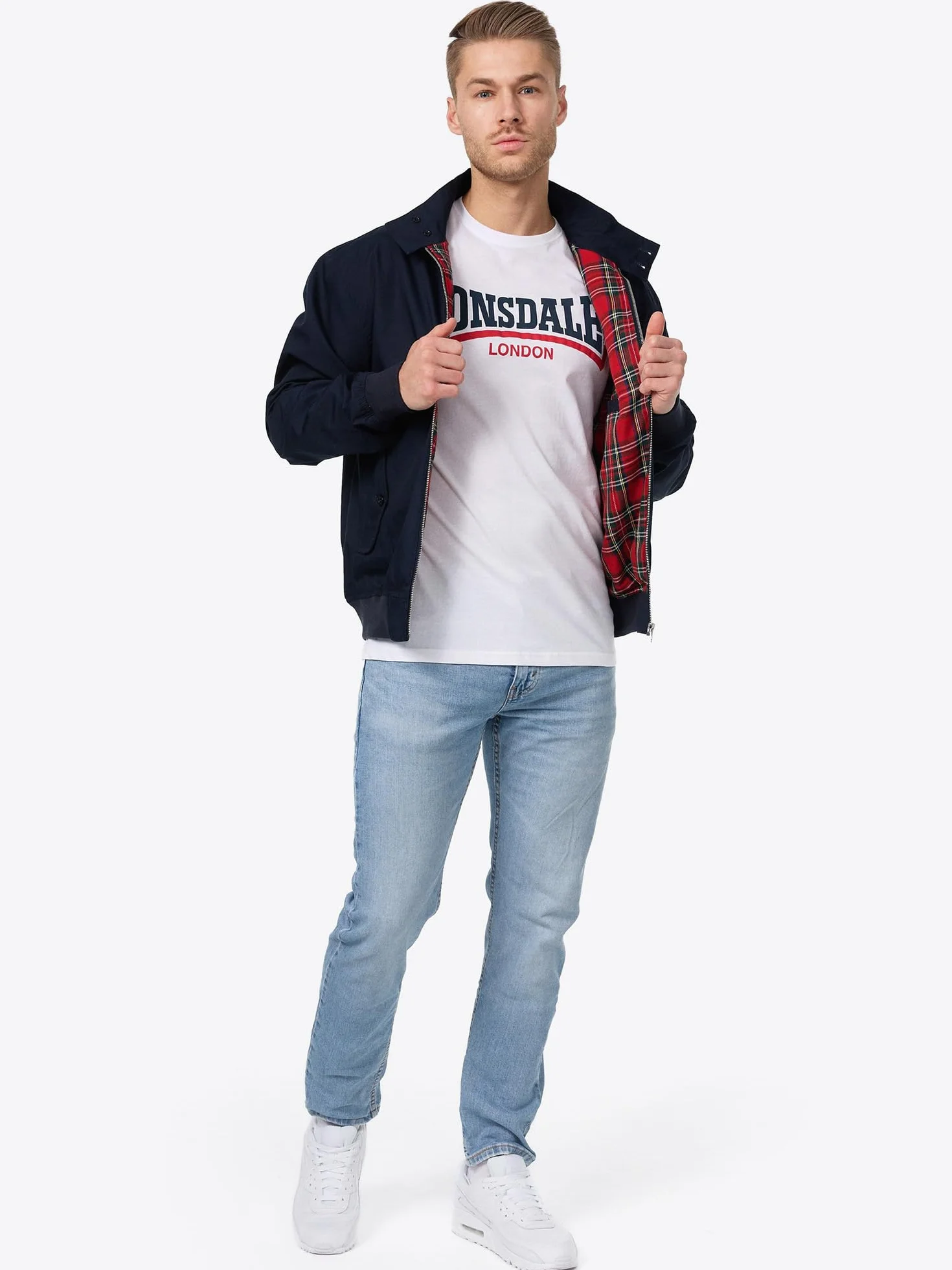 Lonsdale Kurtka męska Jacke Slim Fit Harrington