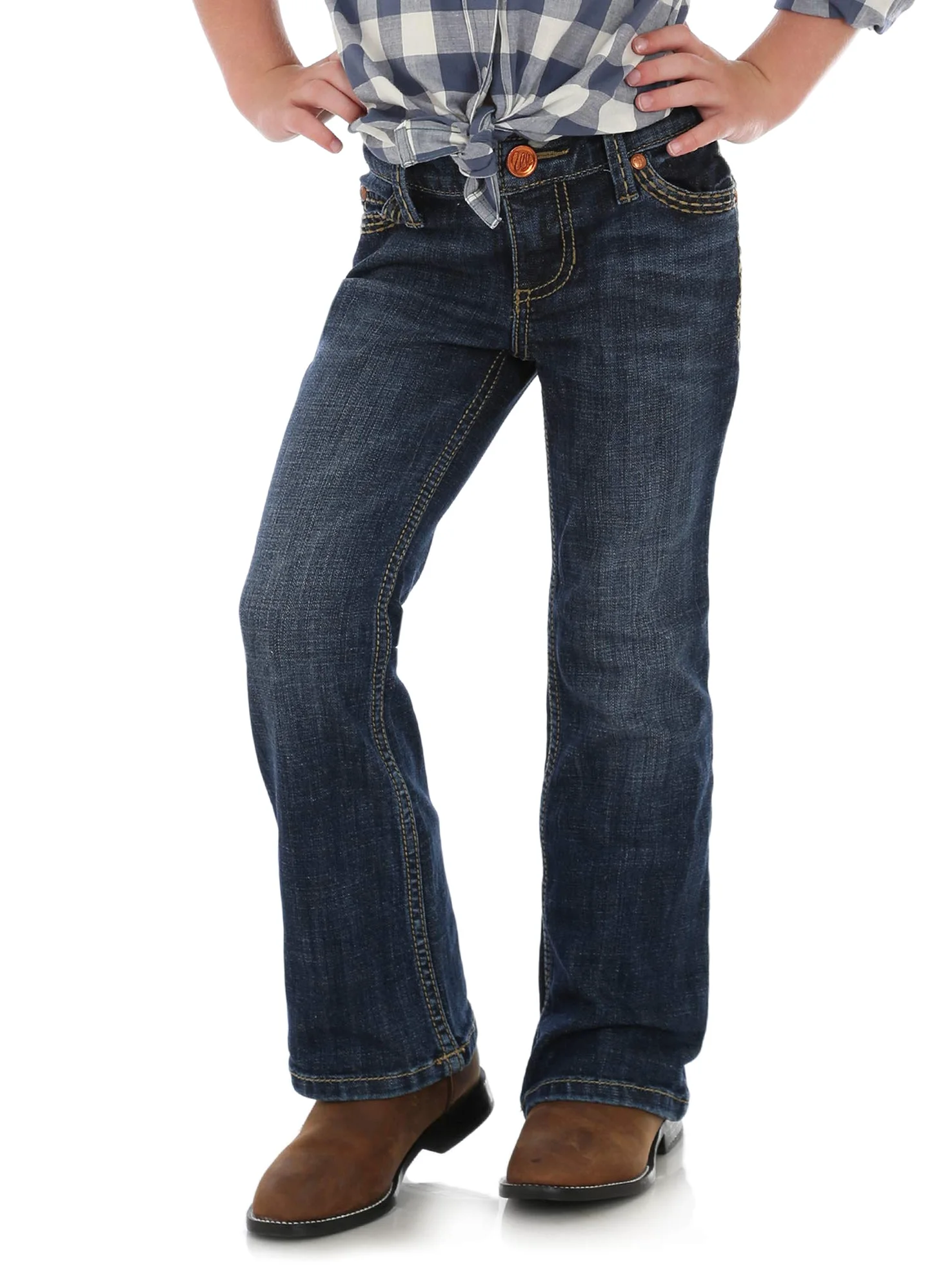 Wrangler Dziewczęce dżinsy ze stretchem