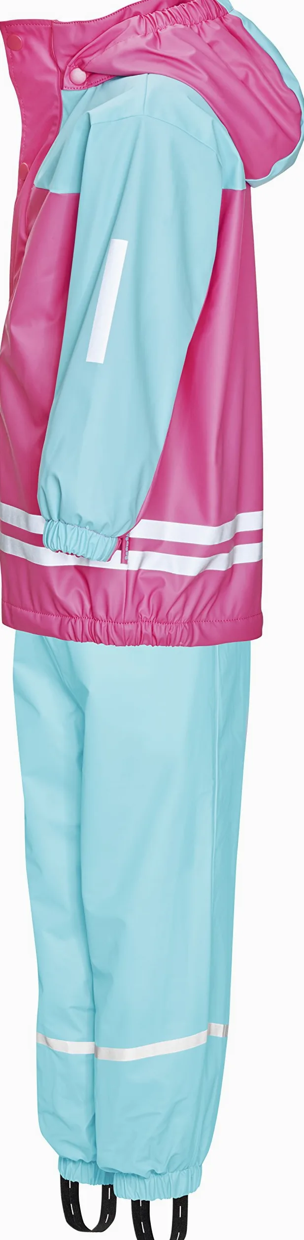 Playshoes Komplet przeciwdeszczowy z polarową podszewką, dziecięcy kombinezon przeciwdeszczowy, dwuczęściowy, wiatro- i wodoodporny