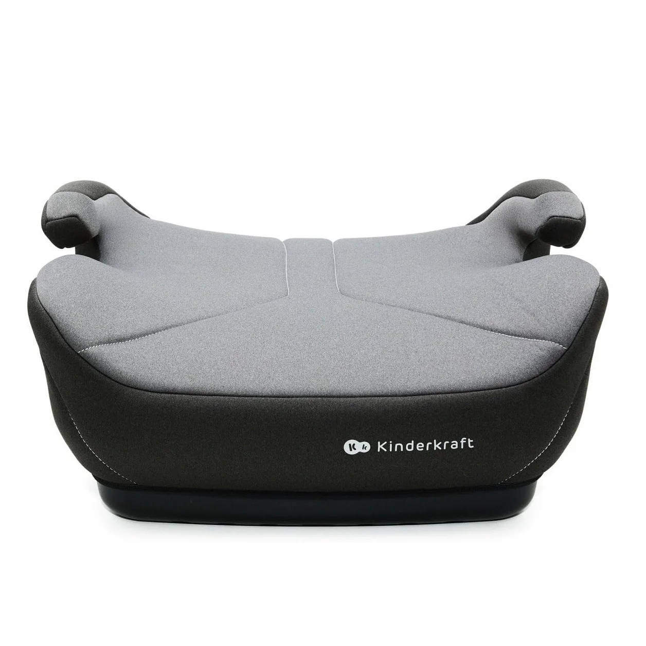Kinderkraf I-BOOST 2, Siedzisko samochodowe i-Size R129, dla dzieci 125–150 cm (ok. 6–12 lat), Lekkie 1,2 kg, Montaż na pas samochodowy, Miękkie siedzisko, Zdejmowany pokrowiec, Szary