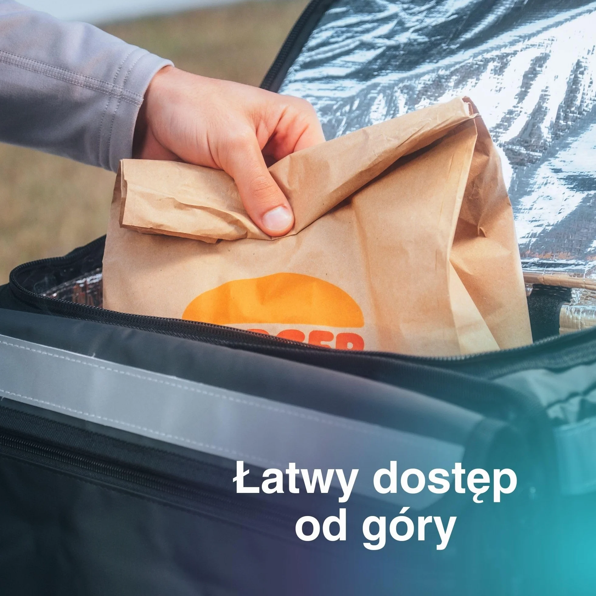 Teleskopowa torba na żywność 89L, torba termoizolacyjna do transportu żywności, rozszerzalna funkcjonalność, 100% wodoodporna, całkowicie składana, paski odblaskowe, zaprojektowana dla