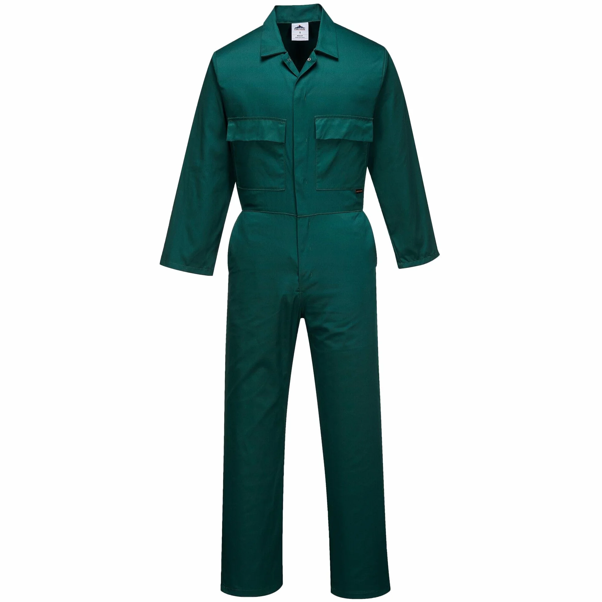 Portwest S999 Kombinezon Euro Work, Zielen butelkowa, Regularny, Rozmiar M