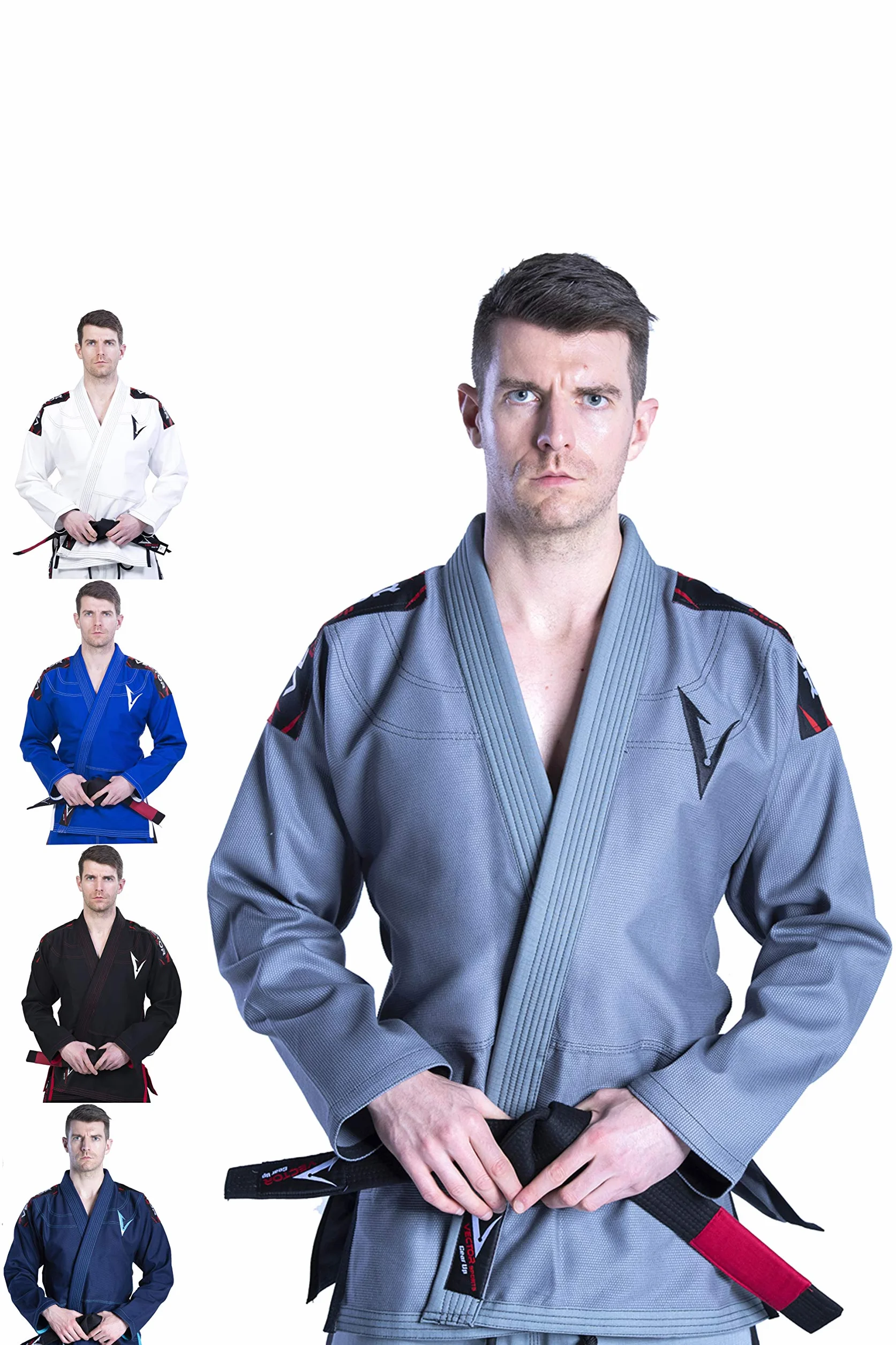 Vector brazylijski Jiu Jitsu BJJ Gi kimono z darmowym biaﾅＺm paskiem, lekki splot perﾅＰwy 100% tkanina baweﾅＯiana