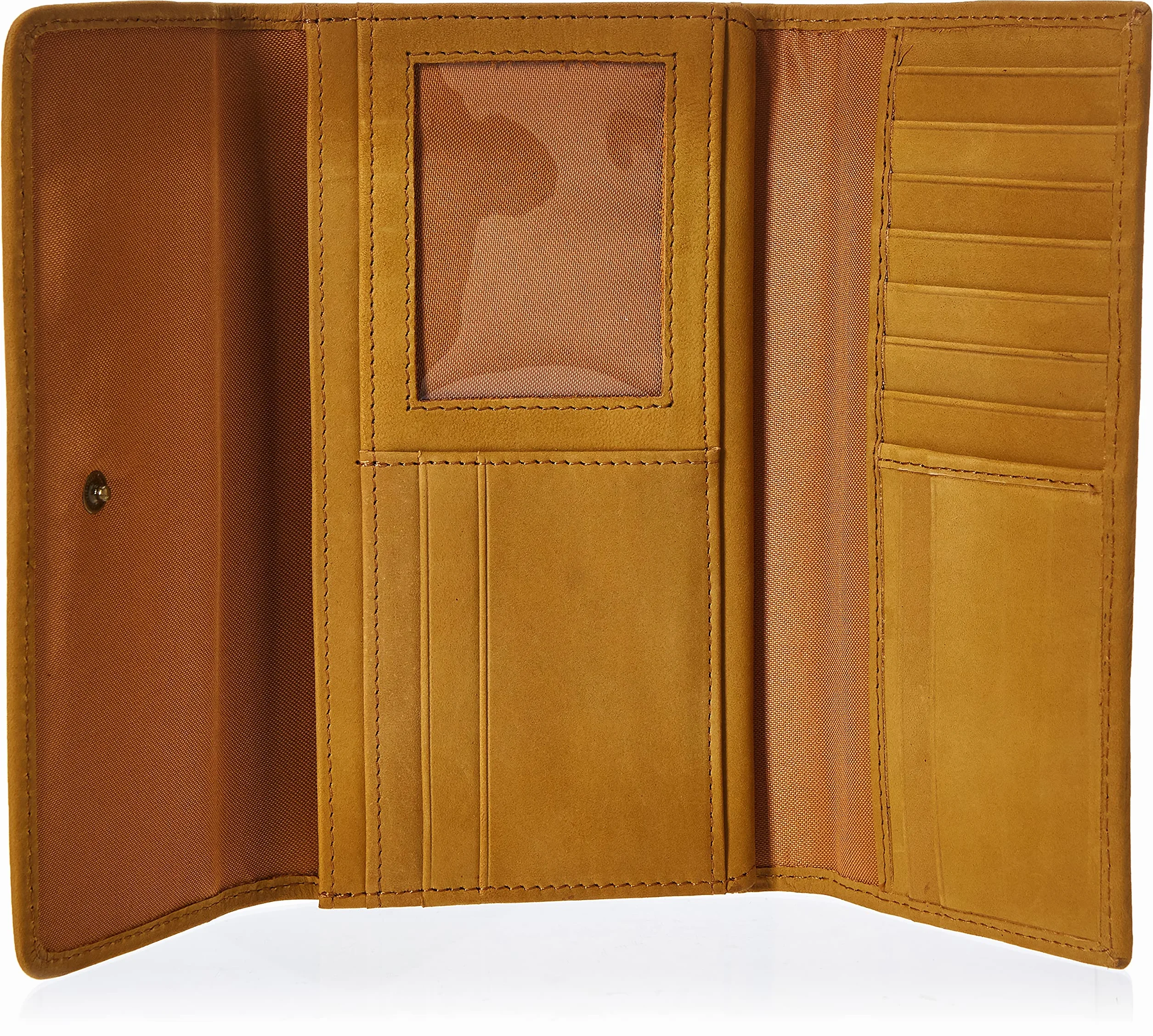 Timberland Damski skórzany portfel RFID Flap Wallet Clutch Pszenica (nubuk)