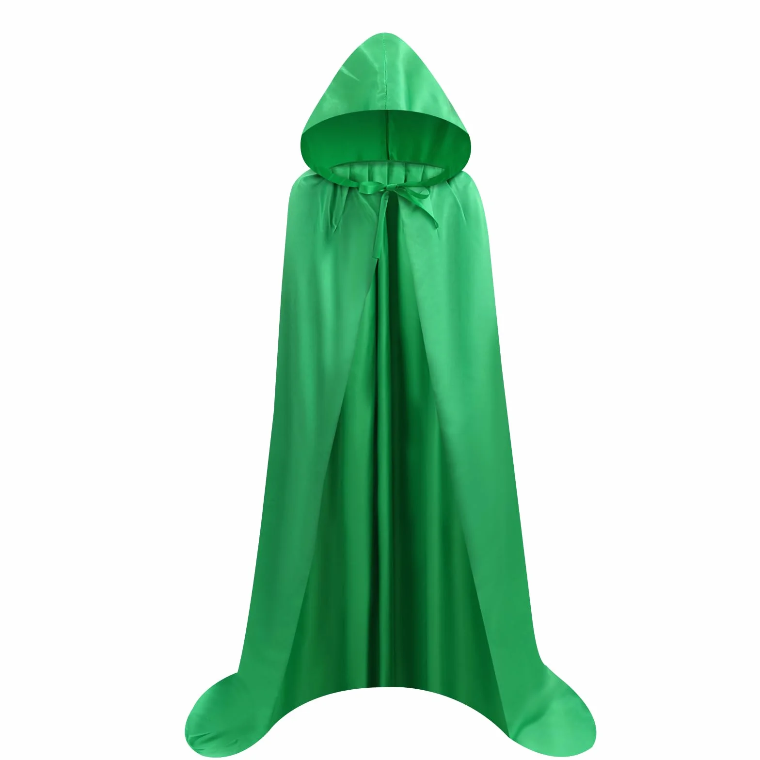Proumhang Płaszcz z Kapturem Długi Satynowa Dla Dorosłych Unisex Adult Fancy Dress Kostium Grim Reaper Vampire Halloween Boże Narodzenie Carnival