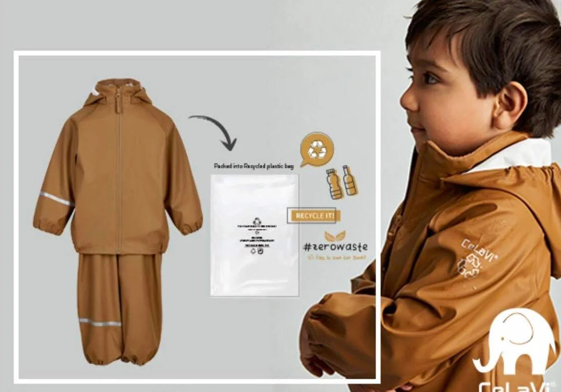 Celavi Unisex Basic Recycle Pu Rainwear Set 110