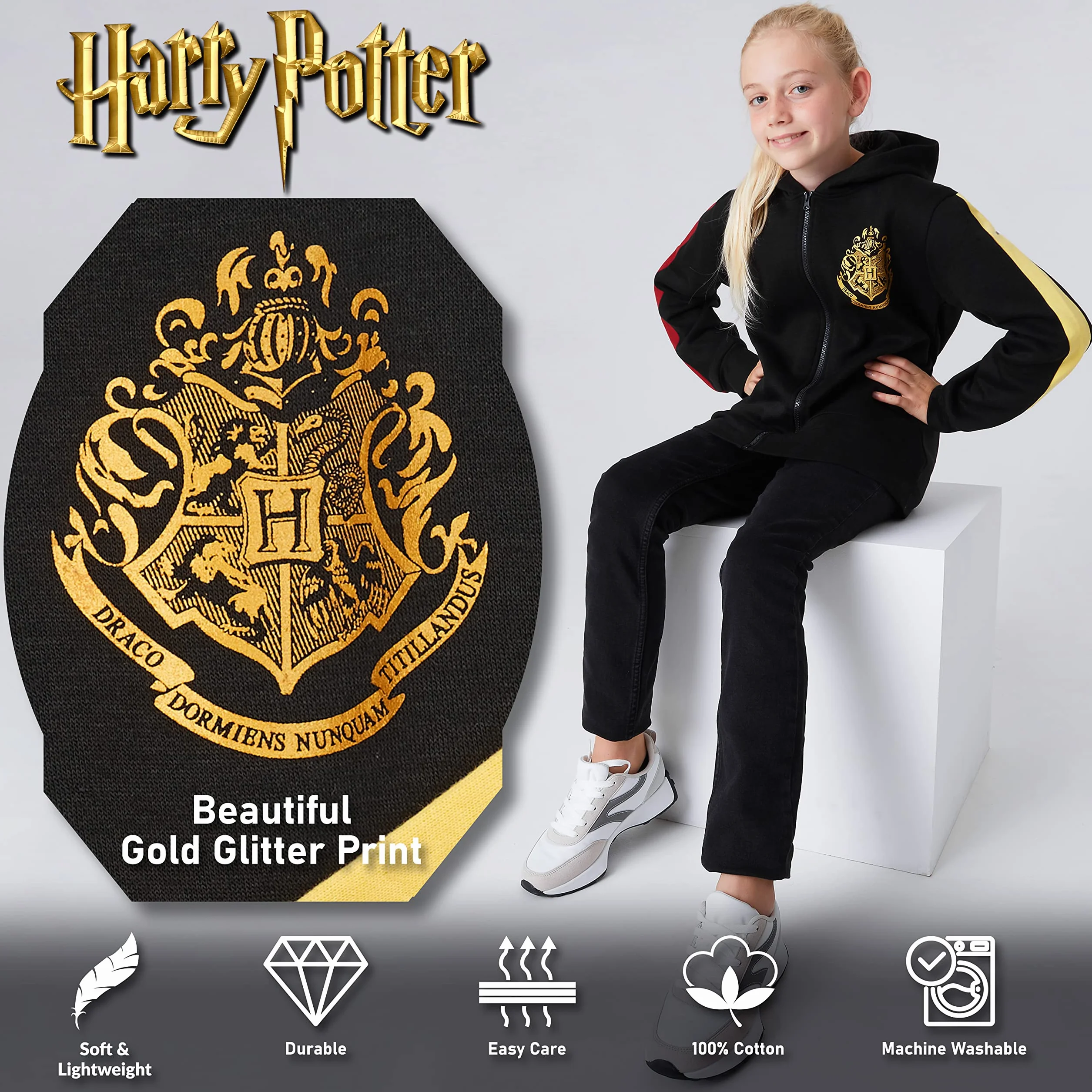 Bluza Harry Potter dla dzieci, dziewczęca bluza z kapturem