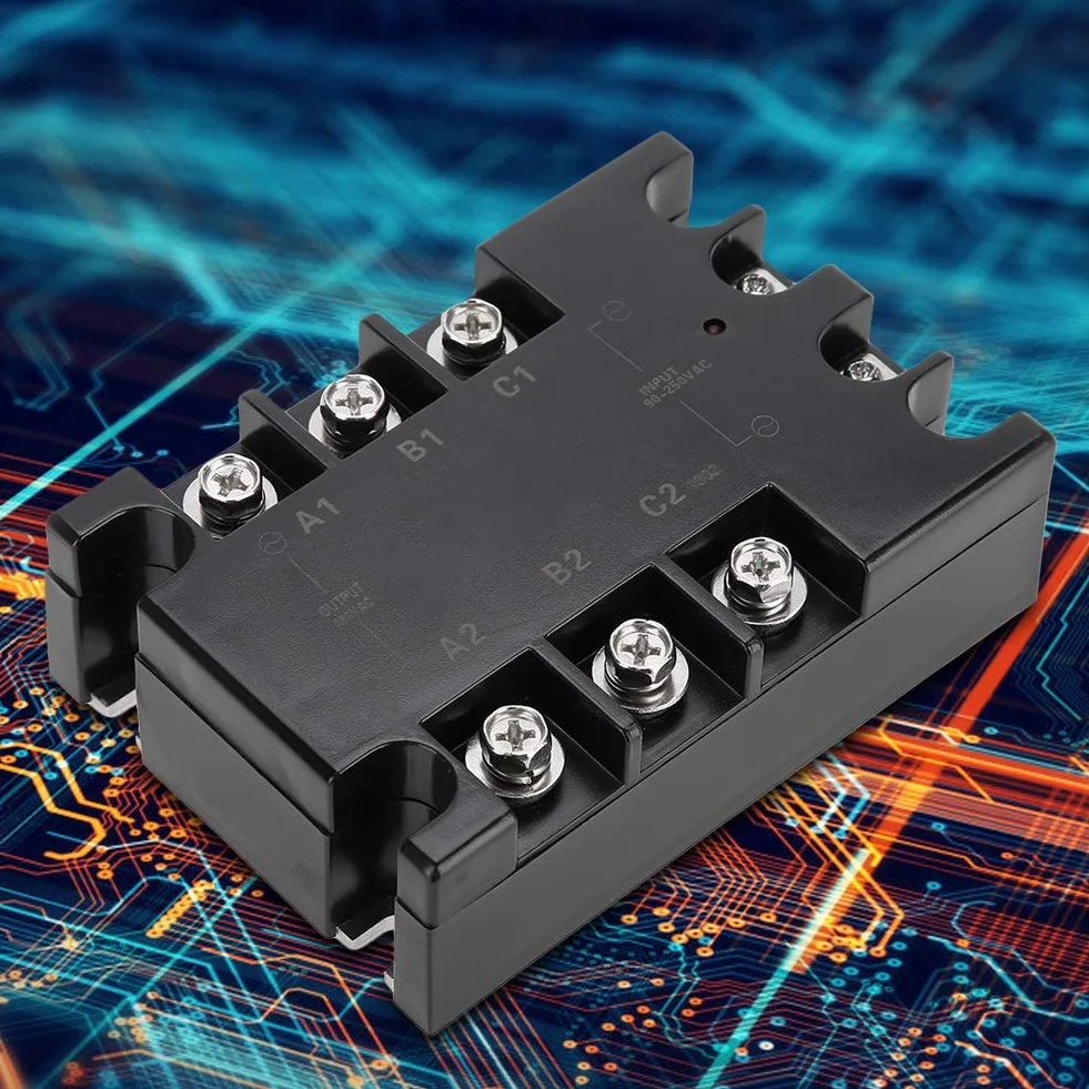 40 A SSR Solid State przekaźnik, wejście 3-fazowe, 24 V-480 V AC, 250 V AC