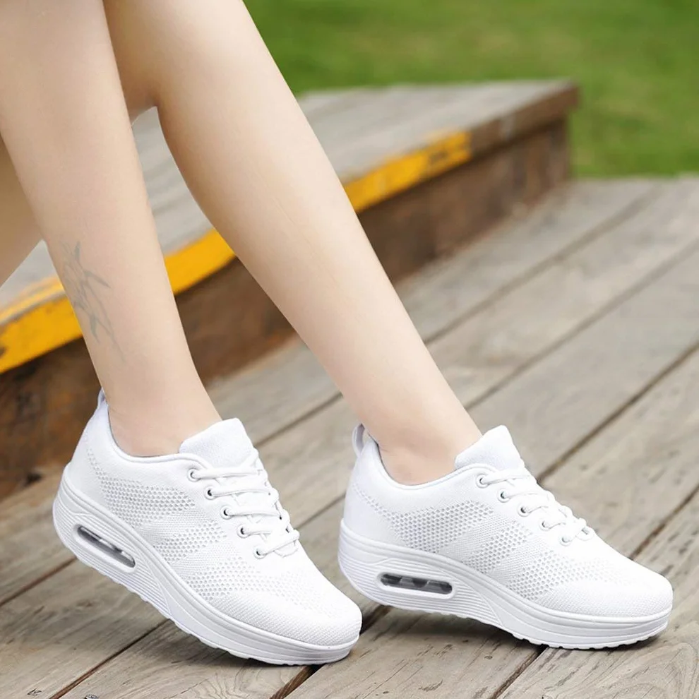 Sisttke Sneakersy damskie do aktywności na świeżym powietrzu, lekkie, oddychające, buty rekreacyjne, buty sportowe z siateczki, buty do biegania po uli