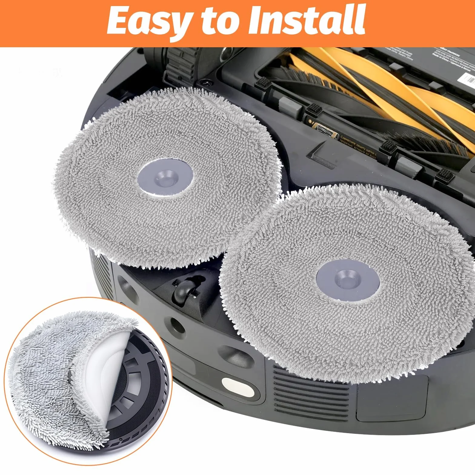 12 szt. mopa do Dreame L20 Ultra/L50 Pro Ultra/L40 Ultra AE/L10s Pro Ultra, zmywalne wymienne ściereczki do mopa, wymienne ściereczki do mopa do robotów do odkurzacza akcesoria