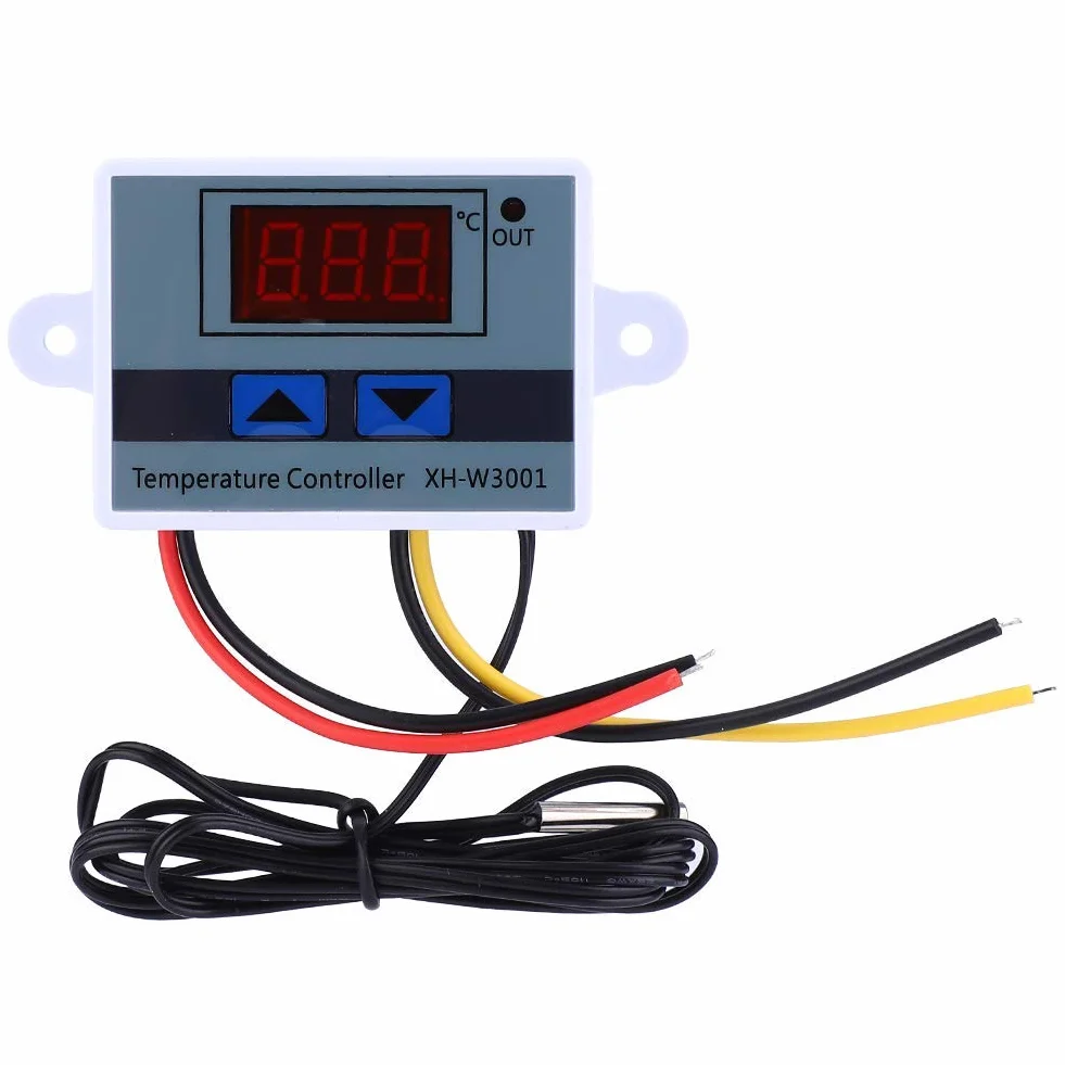 Regulator Temperatury, Dc 12V 120W Moduł Cyfrowego Regulatora Temperatury Led Xh-W3001 Mini Wyłącznik Termostatyczny Z Wodoodporną Sondą Czujnikową