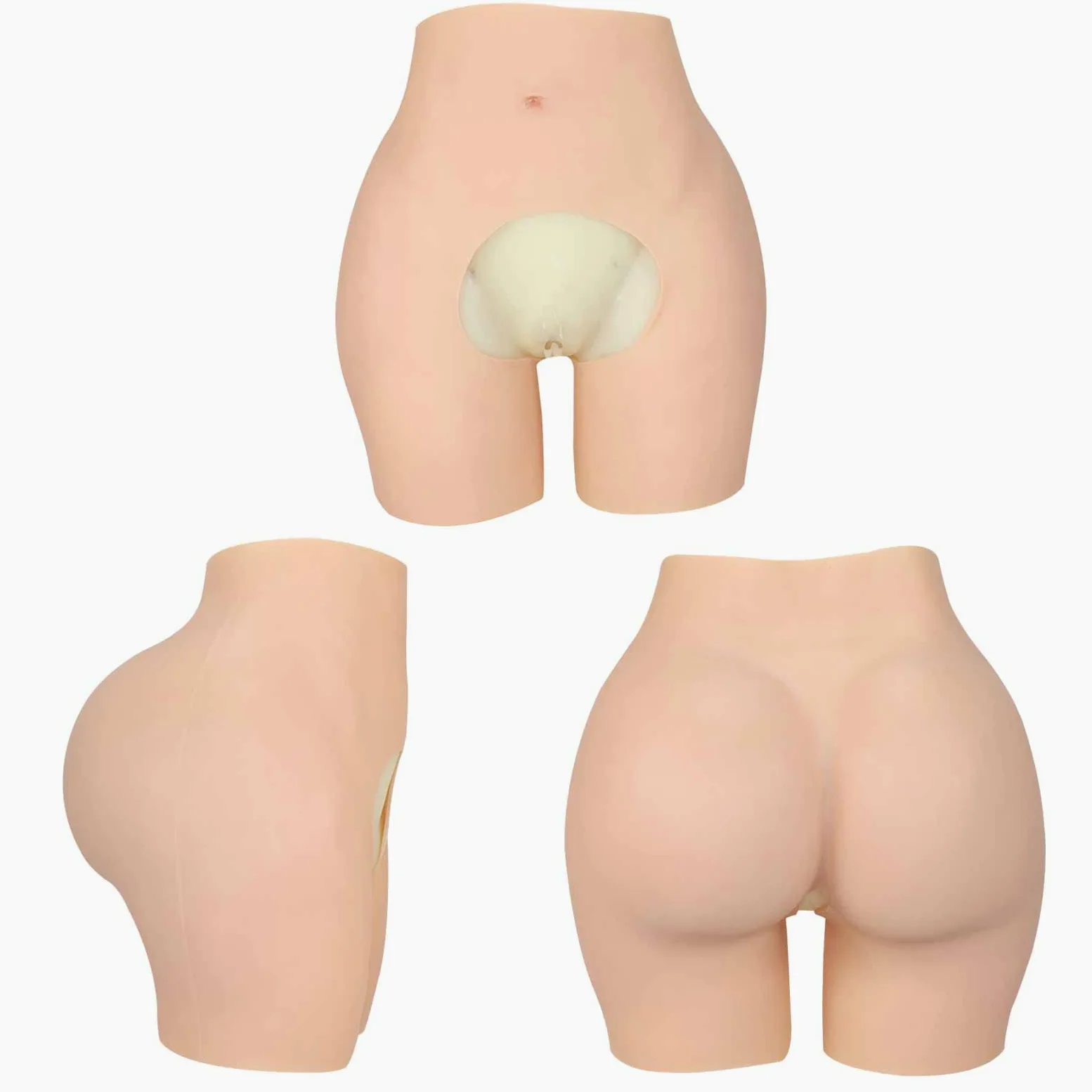 Silikonowe spodnie, sztuczne pośladki, ulepszona bielizna, wyściełane majtki push-up, modelujące pośladki, szorty do cosplay