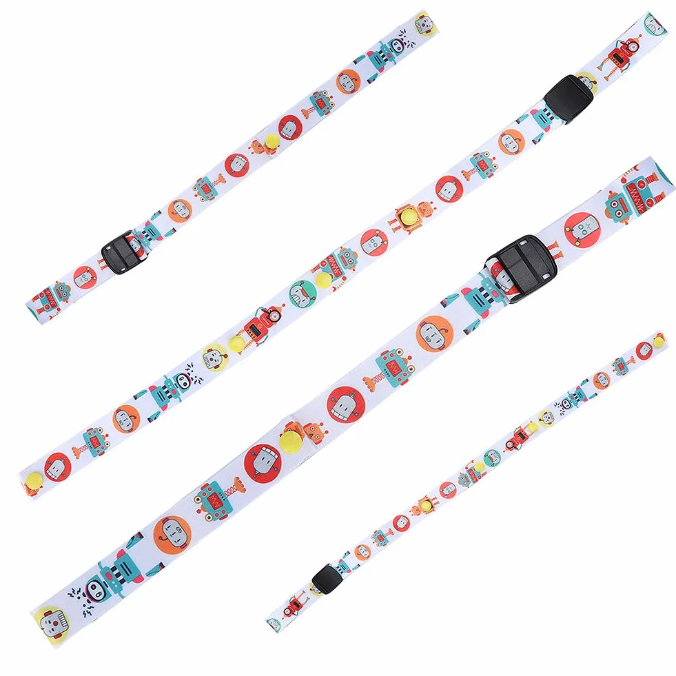 Szerokość 2,5 cm Pasek do Kubka Niekapka, Pasek na Butelkę do Karmienia Dziecka Uchwyt na Smoczek z Regulowanym Paskiem Smycz Sippy Leash Tether do Wysokich Krzesełek, Wózków
