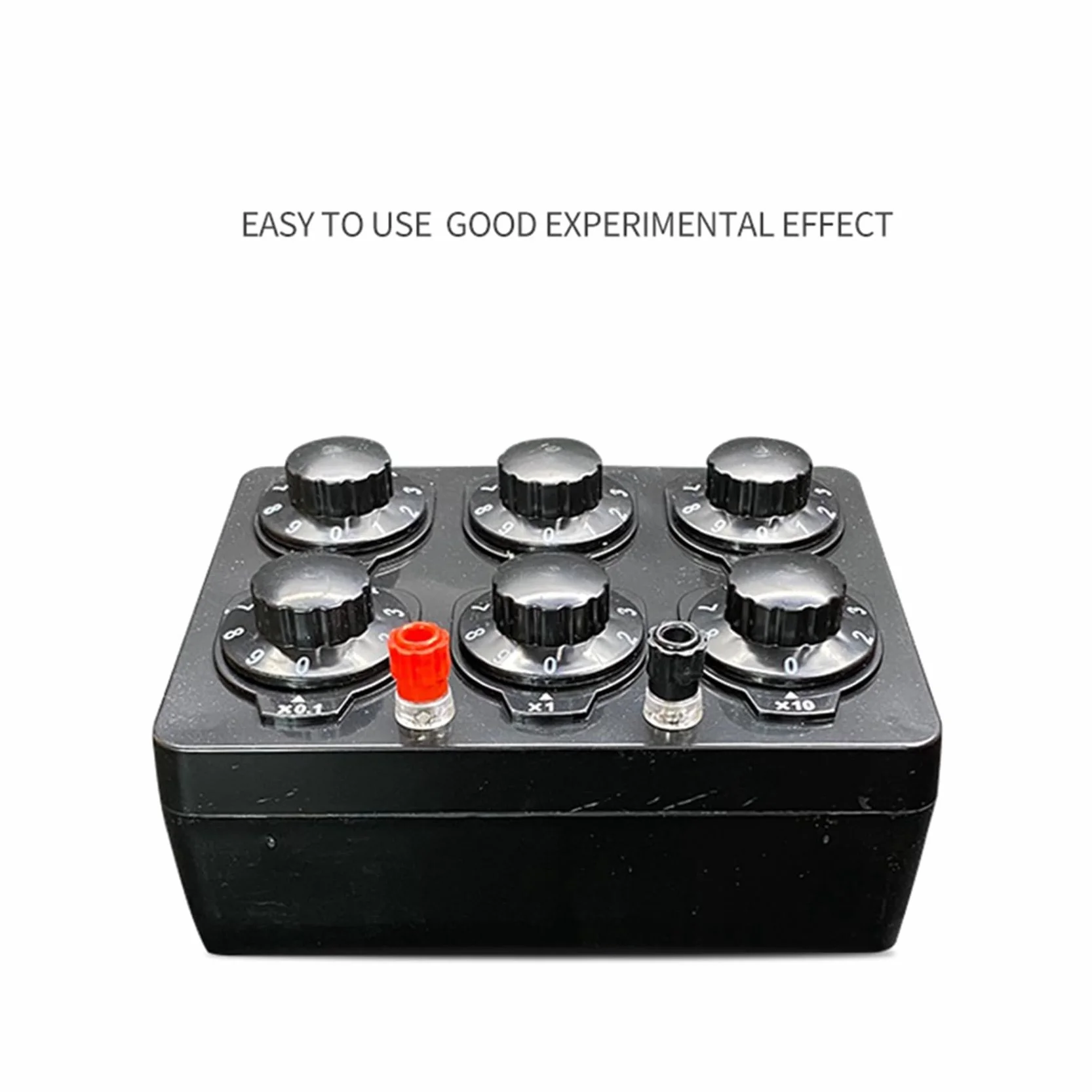 2X 0-99999.9 Ohm Prosta skrzynka oporowa zmienna dokładność rezystancja dekada Instrument dydaktyczny pudełko oporu dydaktycznego