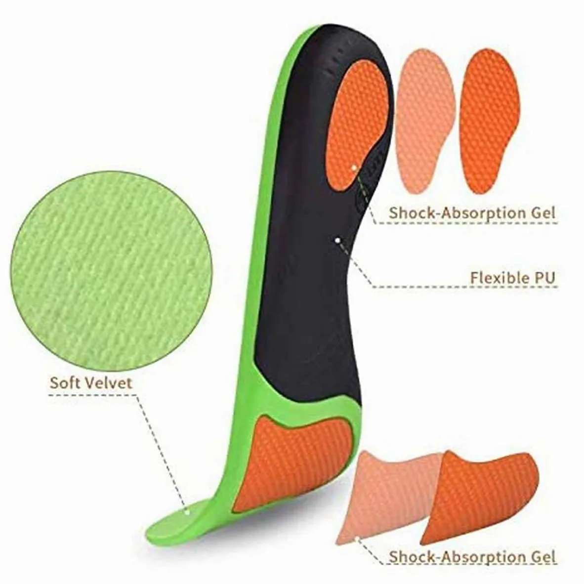 Wkładki. Wkładki z pianki Memory Foam Korekcja rozmiaru buta, wkładki żelowe Spocone stopy Do butów roboczych Poprawiony komfort(XL)