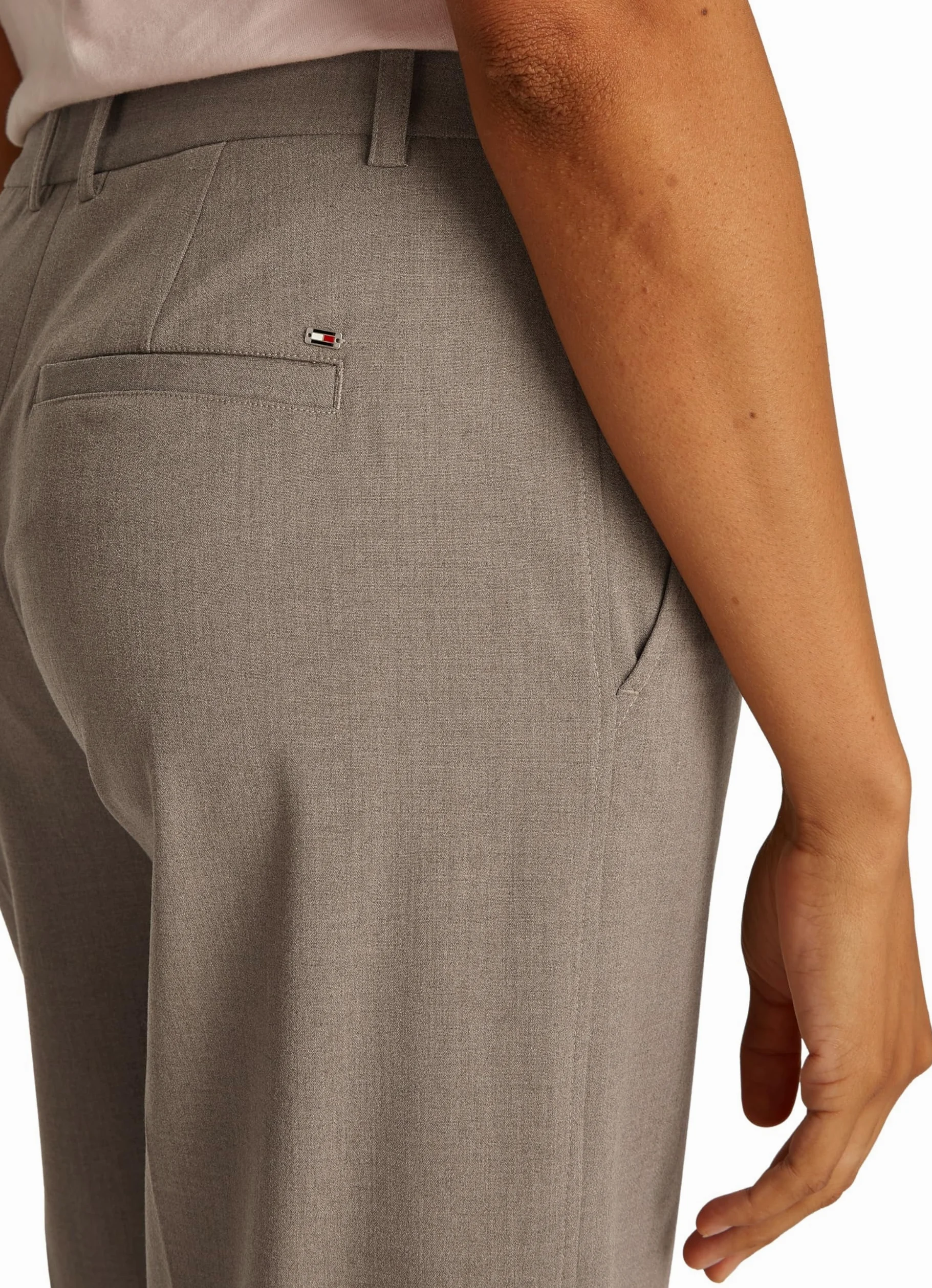 TOMMY HILFIGER Lw Bi-stretch Wide Leg Crop Pant Ww0ww45463 - LW BI-STRETCH Spodnie z szerokimi nogawkami WW0WW45463 Kobiety