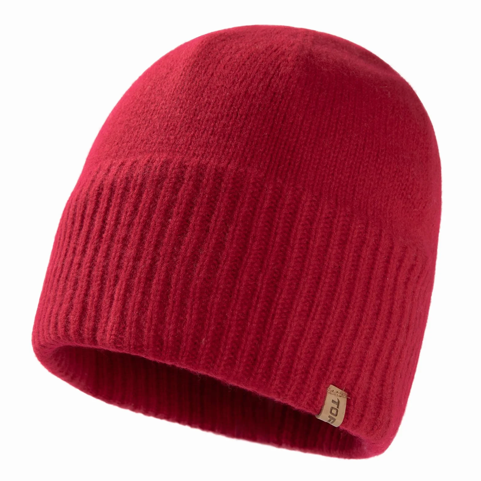TOP-EX XL/XXL 100% wełna merynosów, czapka beanie, zimowa czapka wełniana, męska i damska, czapka z dzianiny, czapka rybaka beanie, czapka Trawler, ciepła polarowa podszewka