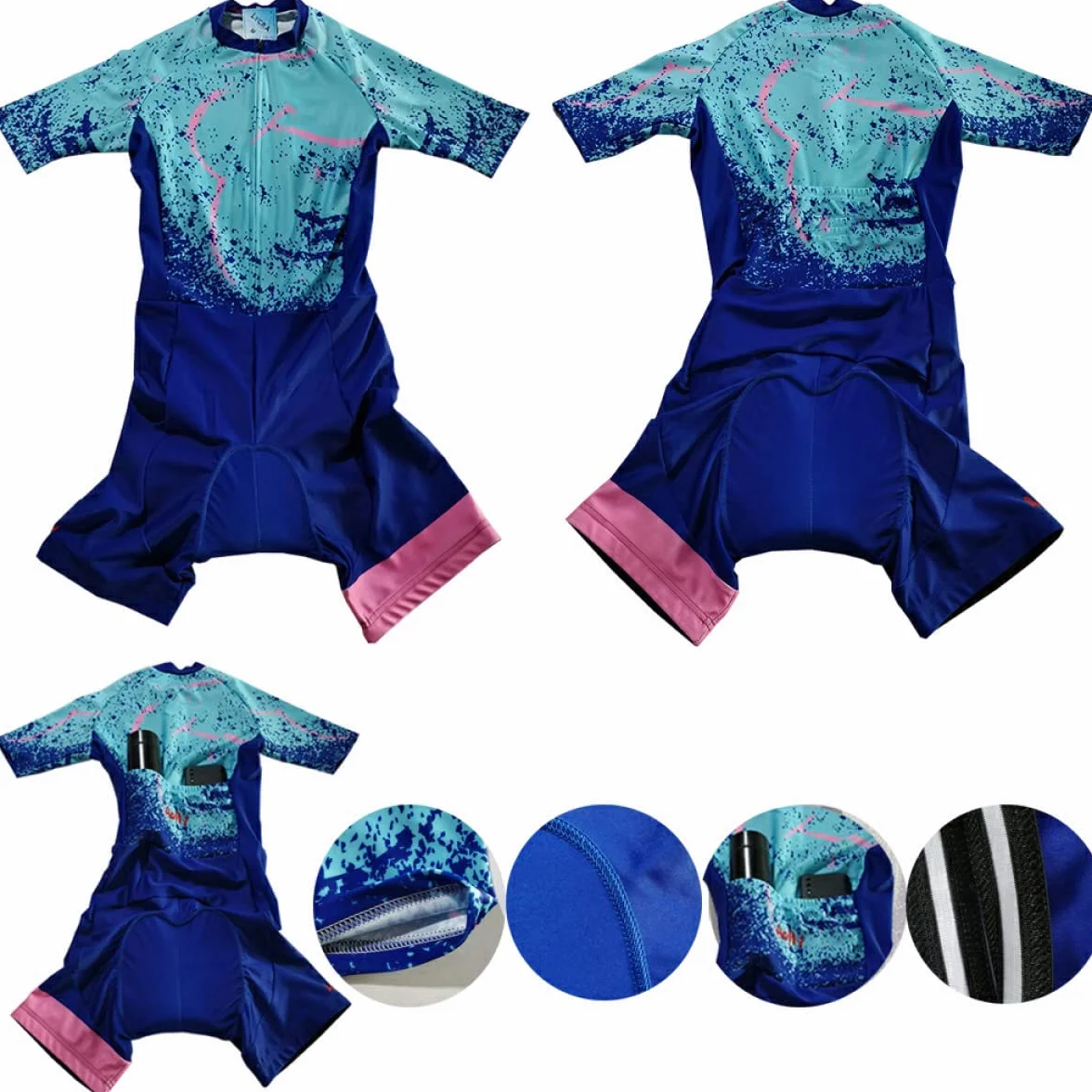 Damski strój triathlonowy jednoczęściowy strój rowerowy damski profesjonalny triathlon Racing Team Jersey kombinezon kolarski SkinSuit