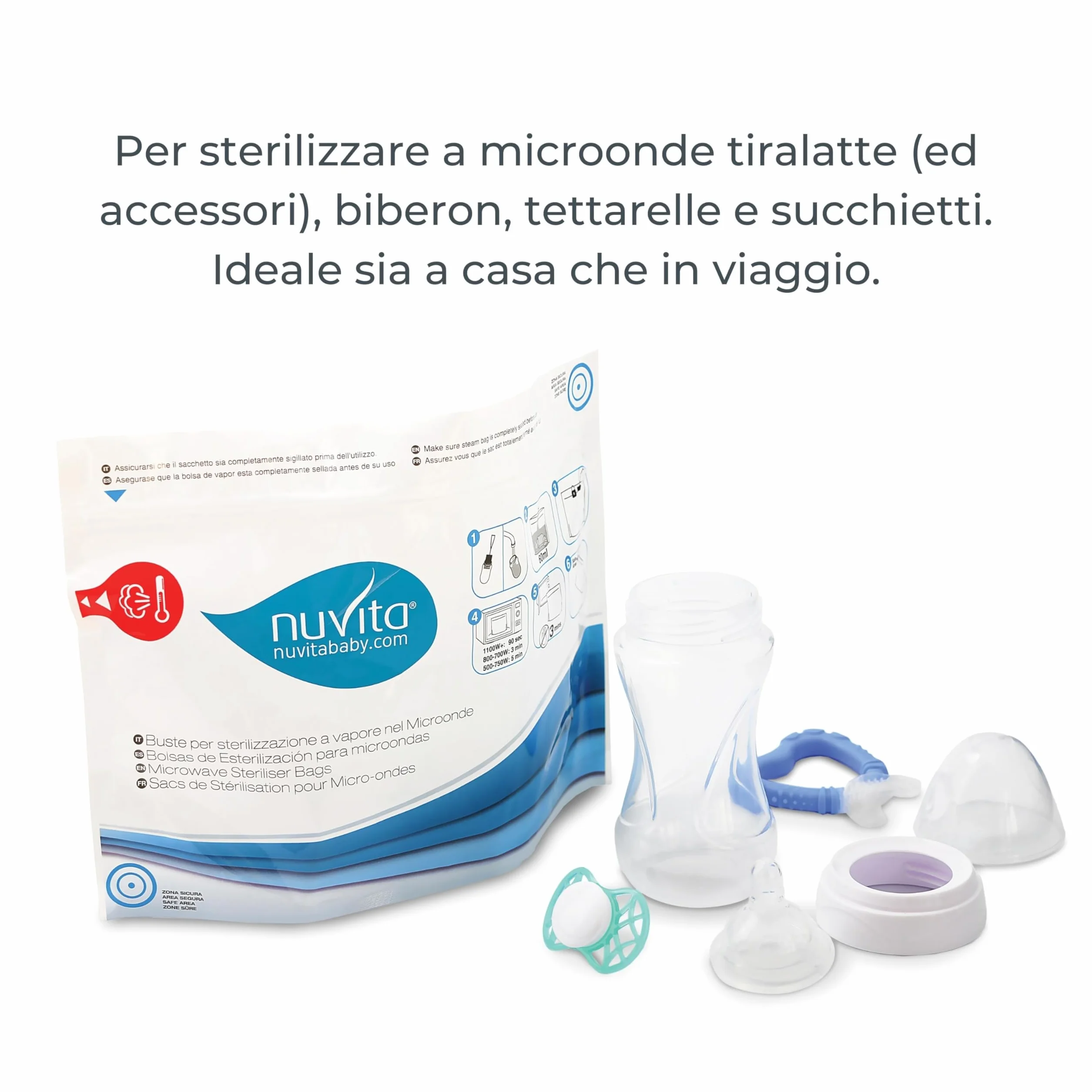Nuvita 1087 – torba do sterylizatora mikrofalowego bez BPA