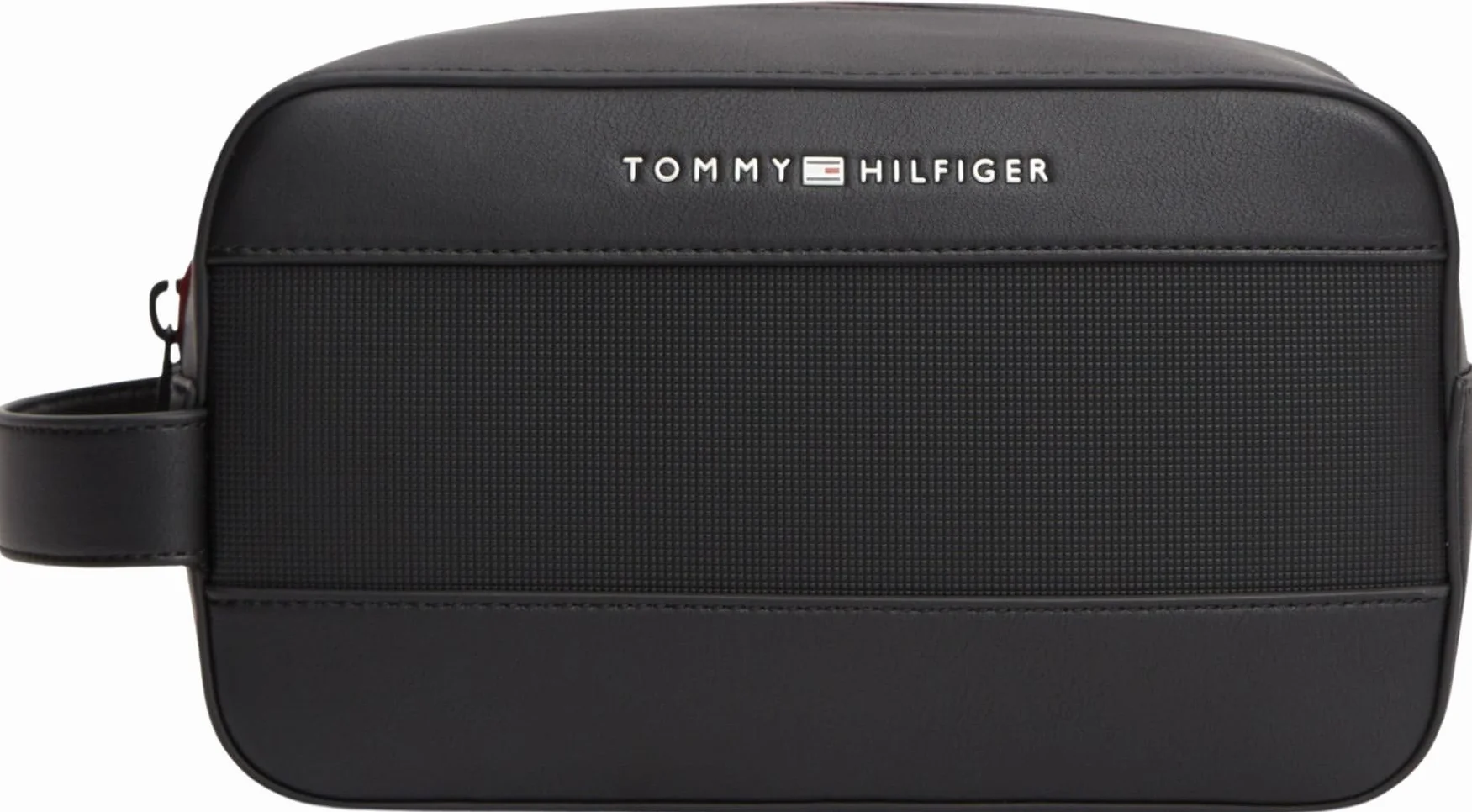 Tommy Hilfiger Męska myjka Th Foundation AM0AM14161 Washbag, CZARNY (czarny), jeden rozmiar