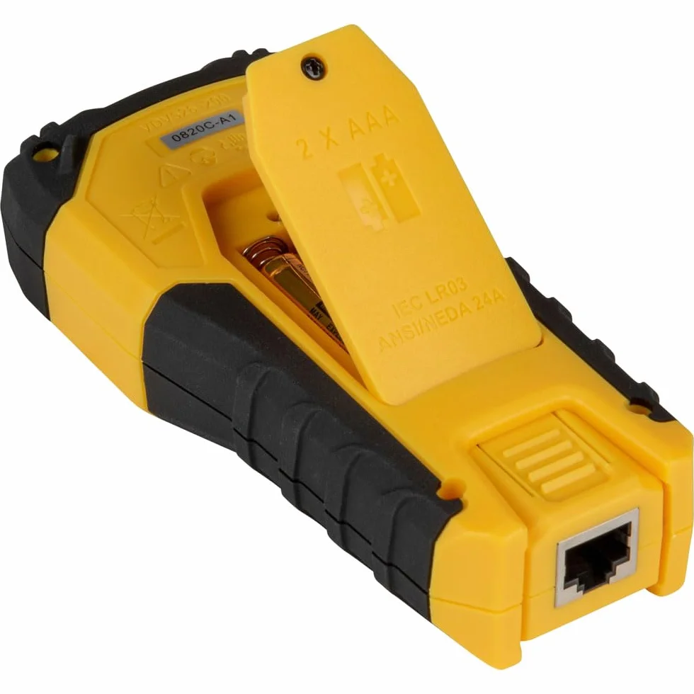 Klein Tools VDV526‑200E | V LAN Scout Jr. 2 tester kabli | do kabli sieciowych Cat 3-7 | test RJ45 i toner | LCD z podświetleniem tła | pilot zdalnego sterowania i baterie w zestawie | kompaktowa