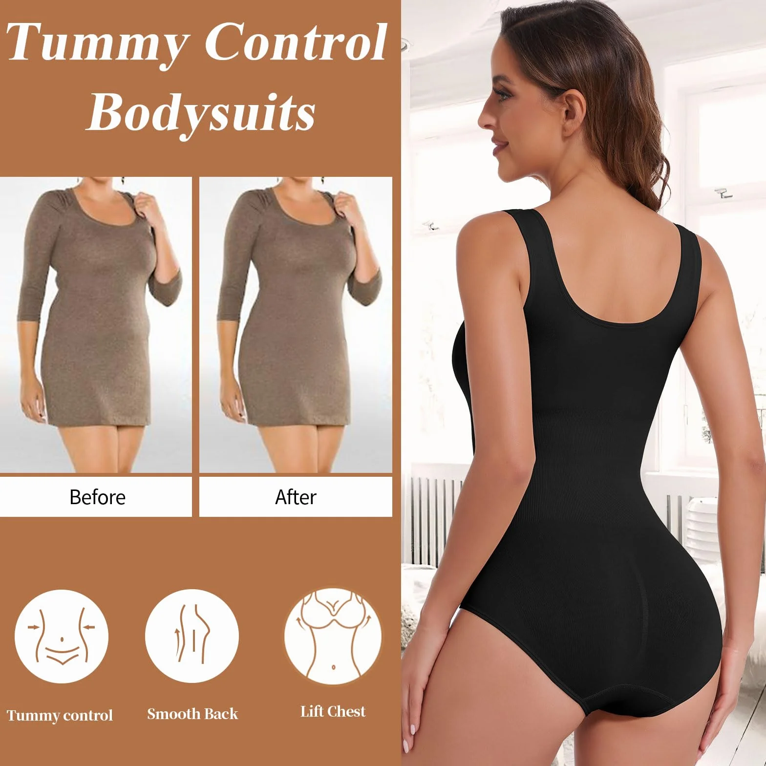 Joyshaper Body modelujące sylwetkę, modelujące sylwetkę, wyszczuplające brzuch, gorset modelujący sylwetkę, tank topy