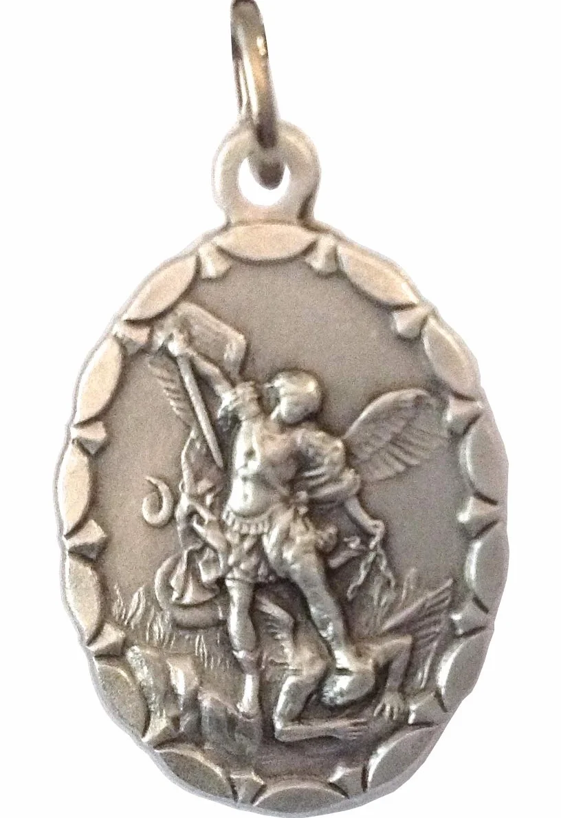 I G J Owalny medal Archanioła Michała – patron organów ścigania – 100% Made in Italy