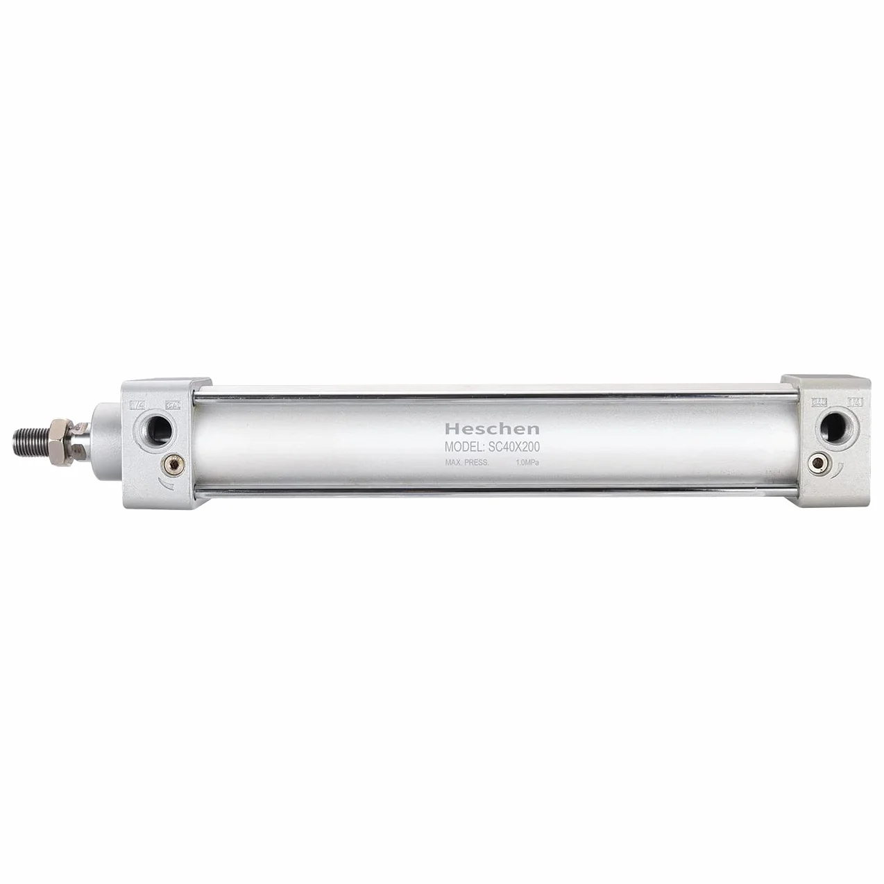 Heschen pneumatyczny standardowy cylinder SC 40-200 PT1/4 port 40 mm otwór 200 mm skokowy podwójne działanie