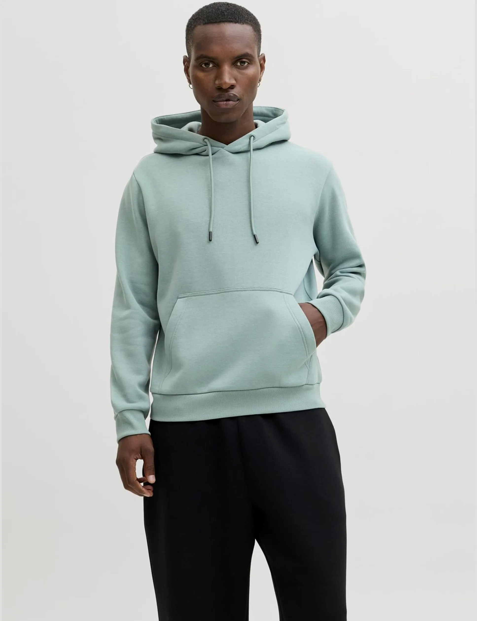 JACK & JONES Jjebradley Sweat Hood Noos, Mineral Blue, M