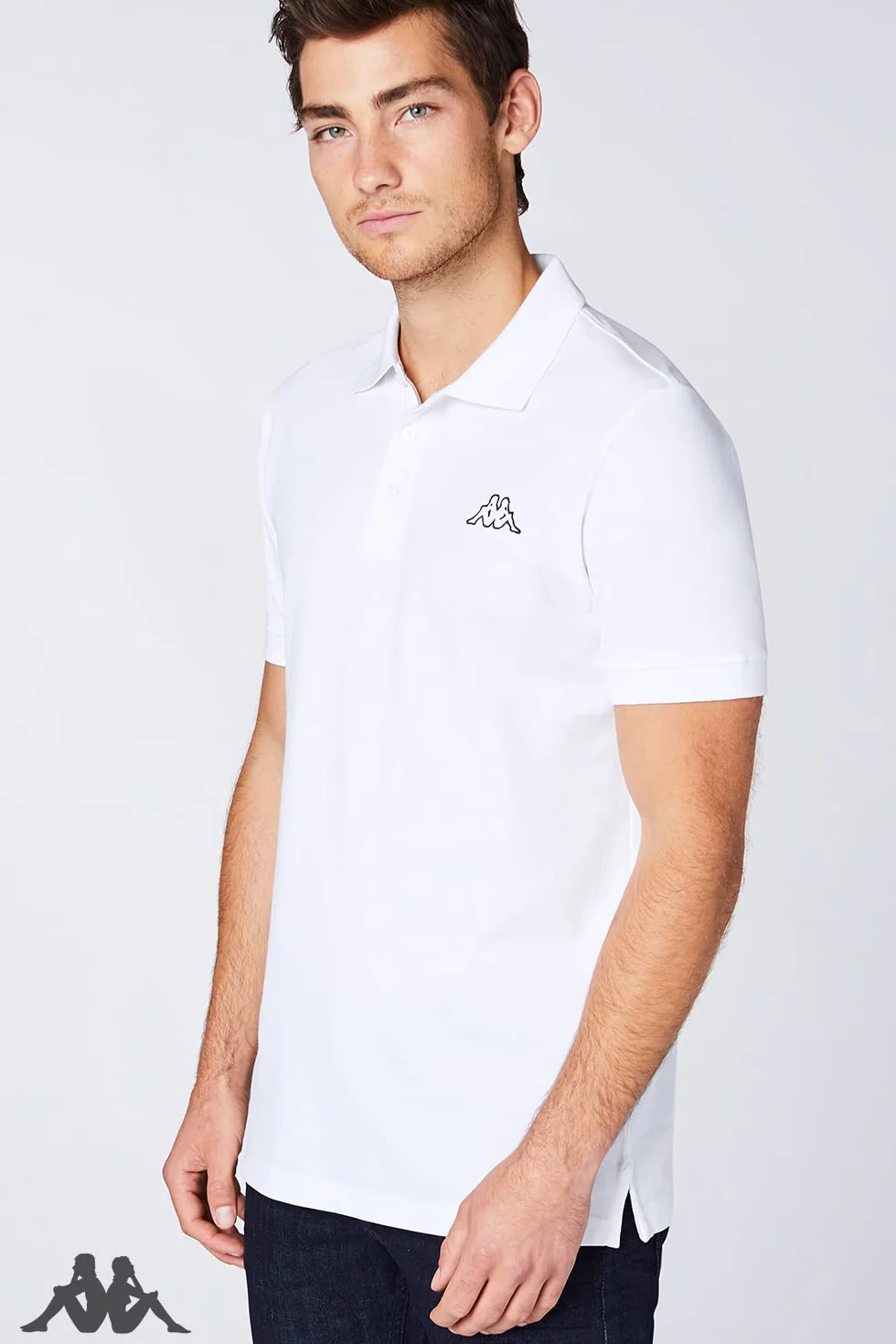 Kappa Męska koszulka polo Venist w opakowaniu 2 szt. w rozmiarze M - 5XL | koszulka polo z nadrukiem logo | Basic koszulka polo dla mężczyzn | koszulka polo z krótkim rękawem do uprawiania sportu, na
